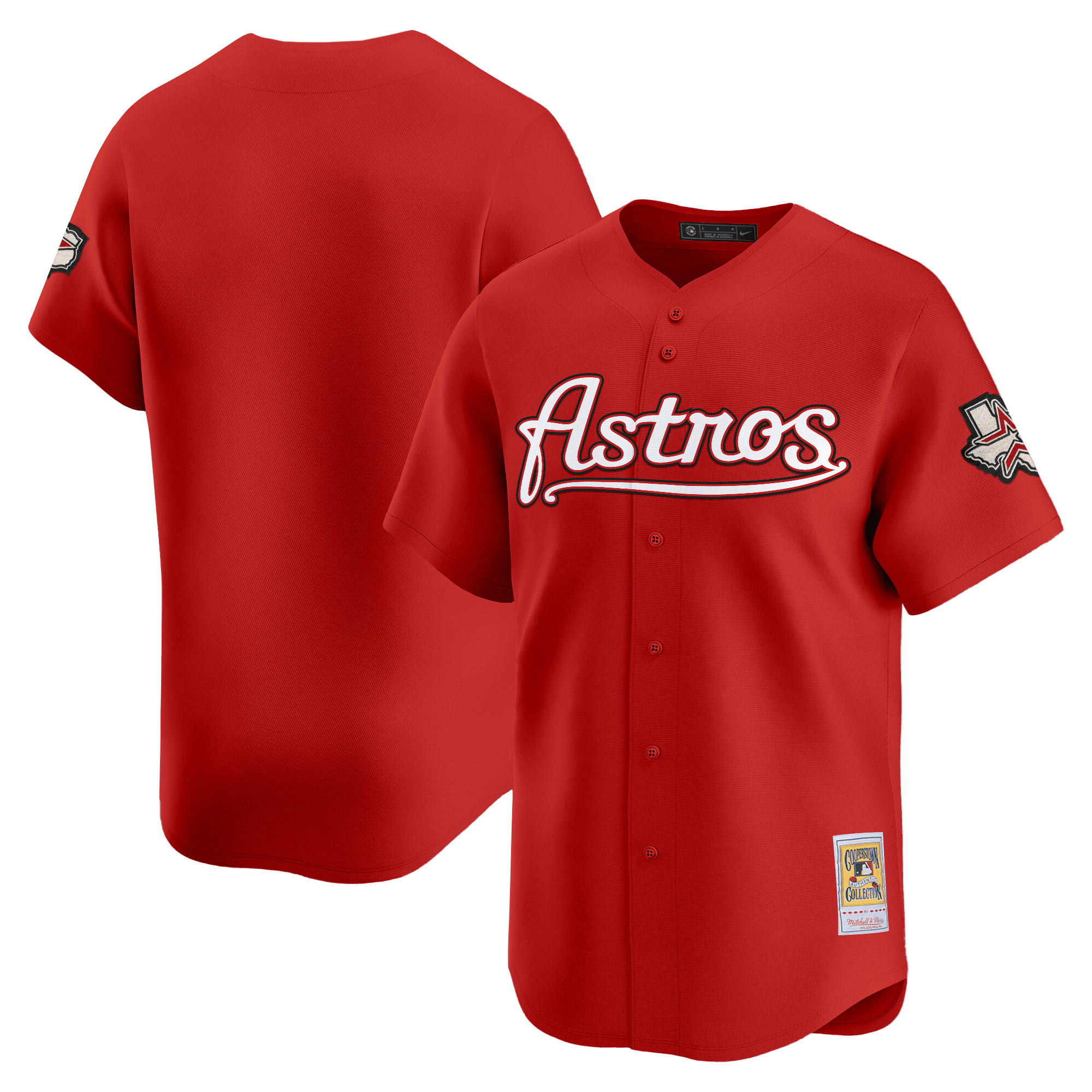 HOU Throwback Vapor Premier Limited Jersey - All Stitched