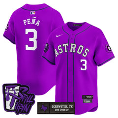 HOU DJ Screw Still Tippin Purple Patch Vapor Premier Limited Jersey - All Stitched