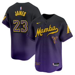 LAL Kobe Bryant Mamba Vapor Baseball Jersey - All Stitched