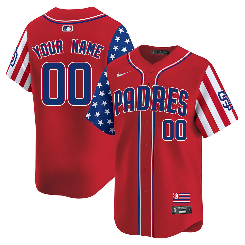 Custom Gender/Name SD Independence Day Jersey - All Stitched