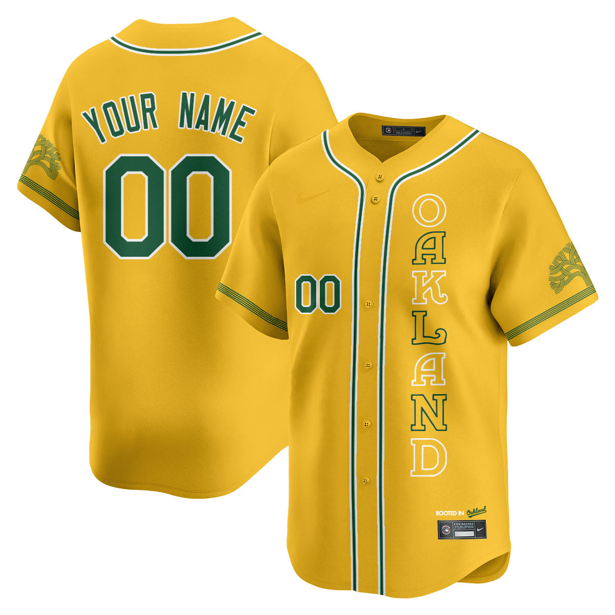 Custom Name/Gender OAK City Connect Concept Jersey - All Stitched