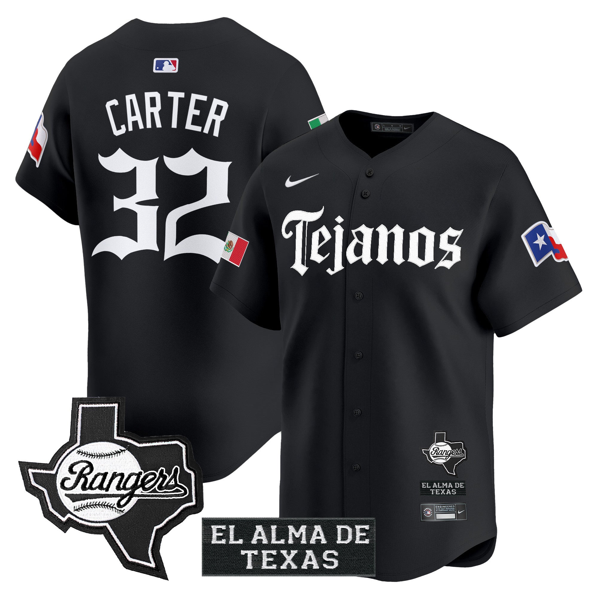 TEX Mexico Tejano Barrio Style Vapor Premier Limited Jersey - All Stitched