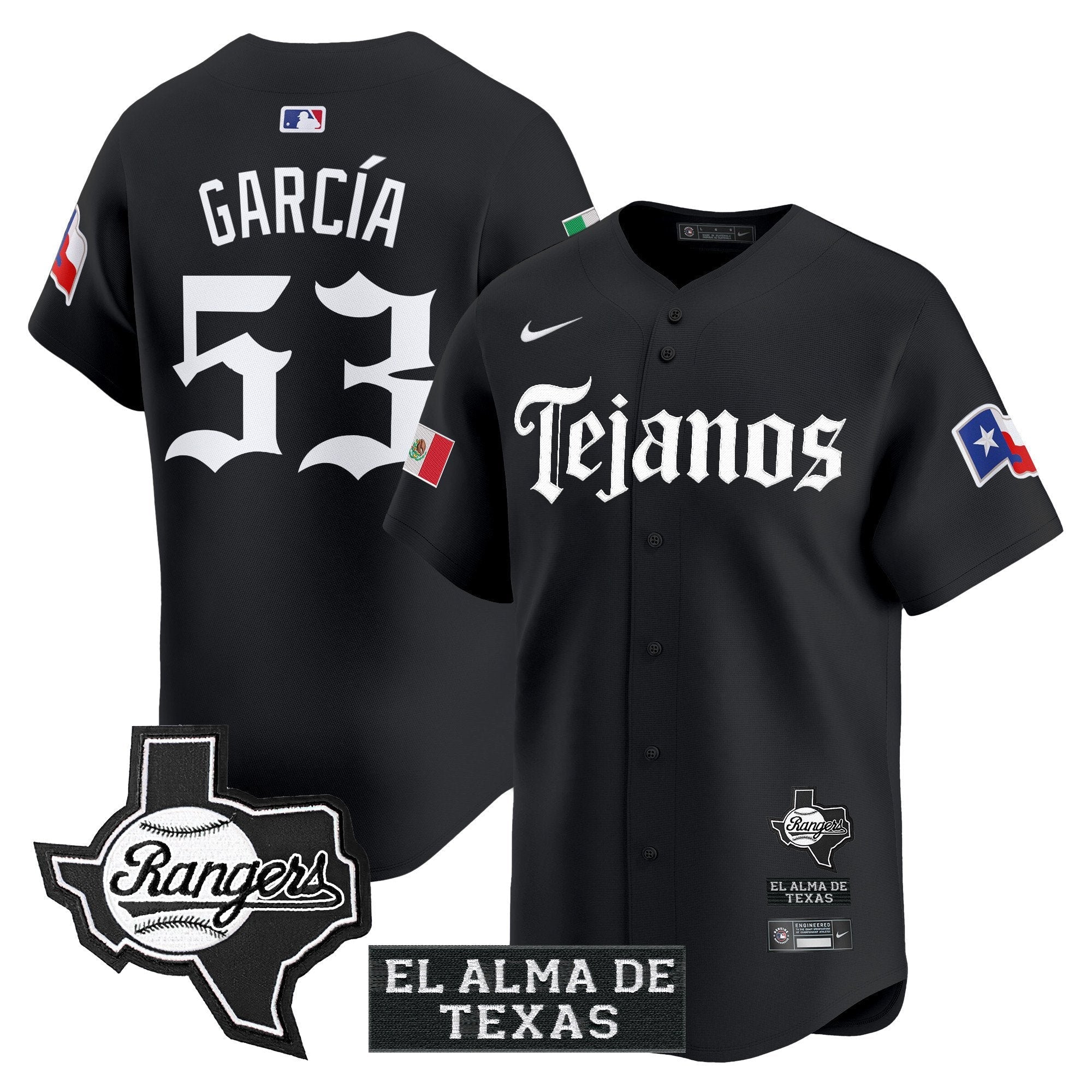 TEX Mexico Tejano Barrio Style Vapor Premier Limited Jersey - All Stitched