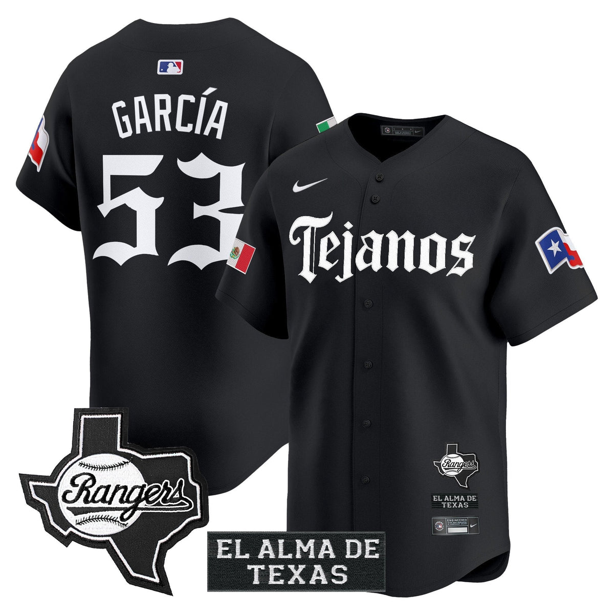 TEX Mexico Tejano Barrio Style Vapor Premier Limited Jersey - All Stitched
