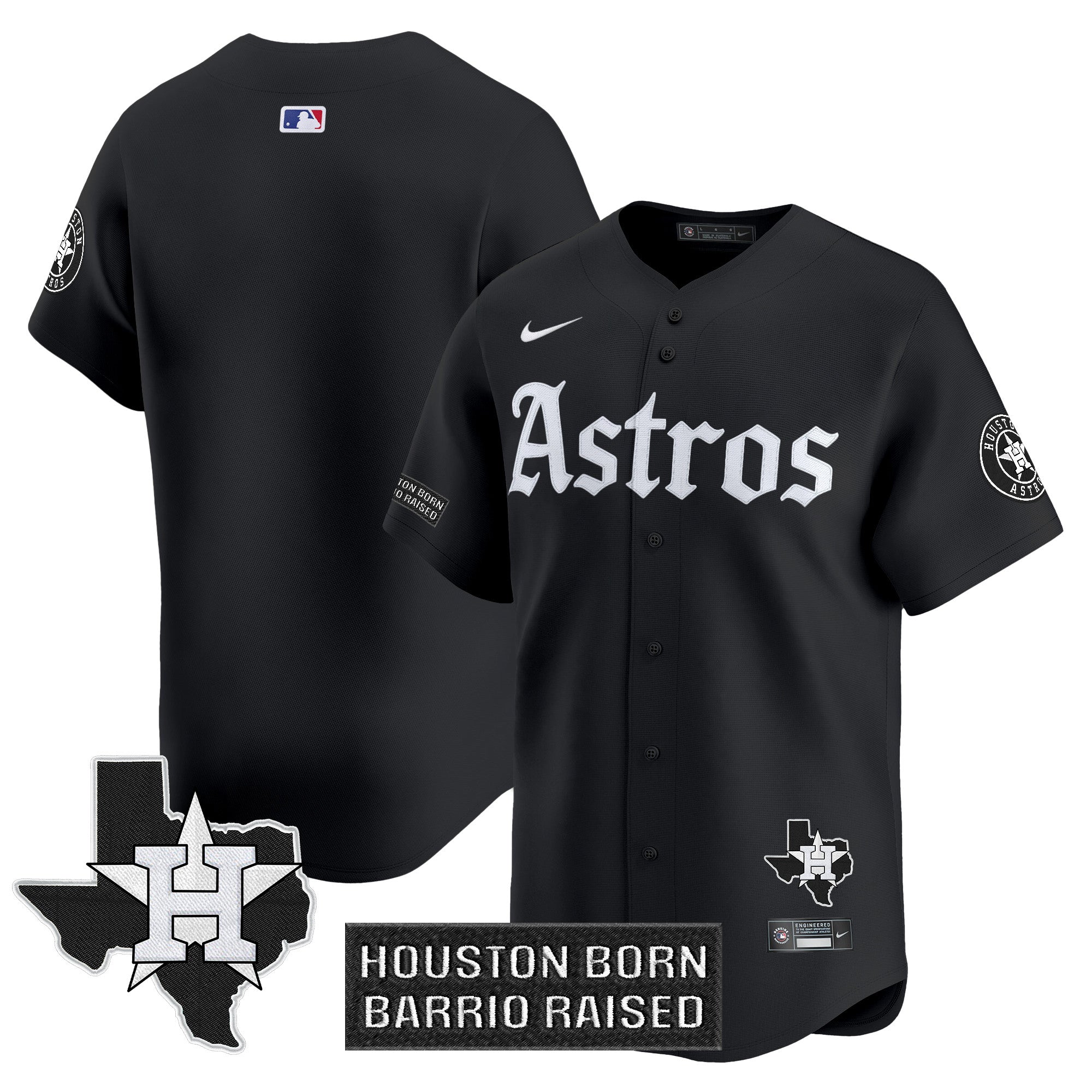 HOU 'Gothic Edition' Vapor Premier Limited Jersey - All Stitched