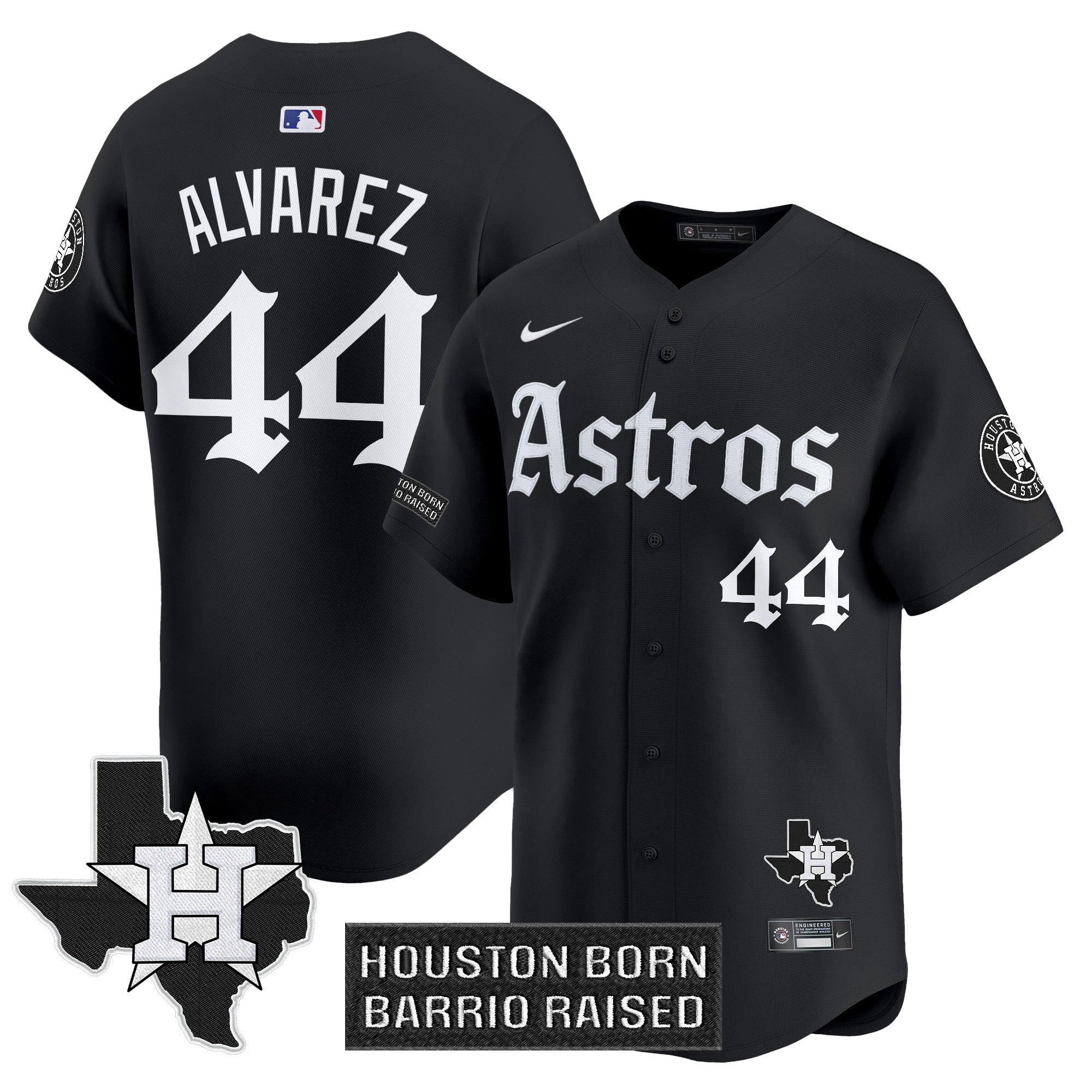 HOU 'Gothic Edition' Vapor Premier Limited Jersey - All Stitched