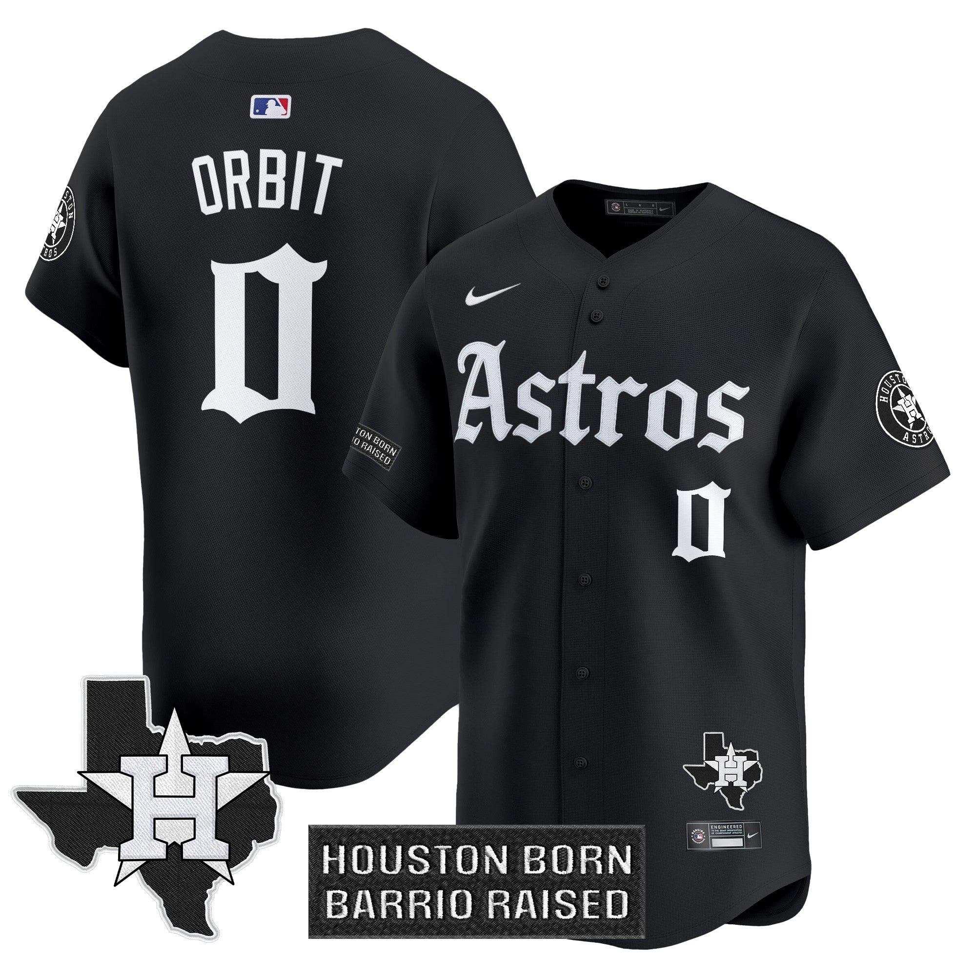 HOU 'Gothic Edition' Vapor Premier Limited Jersey - All Stitched