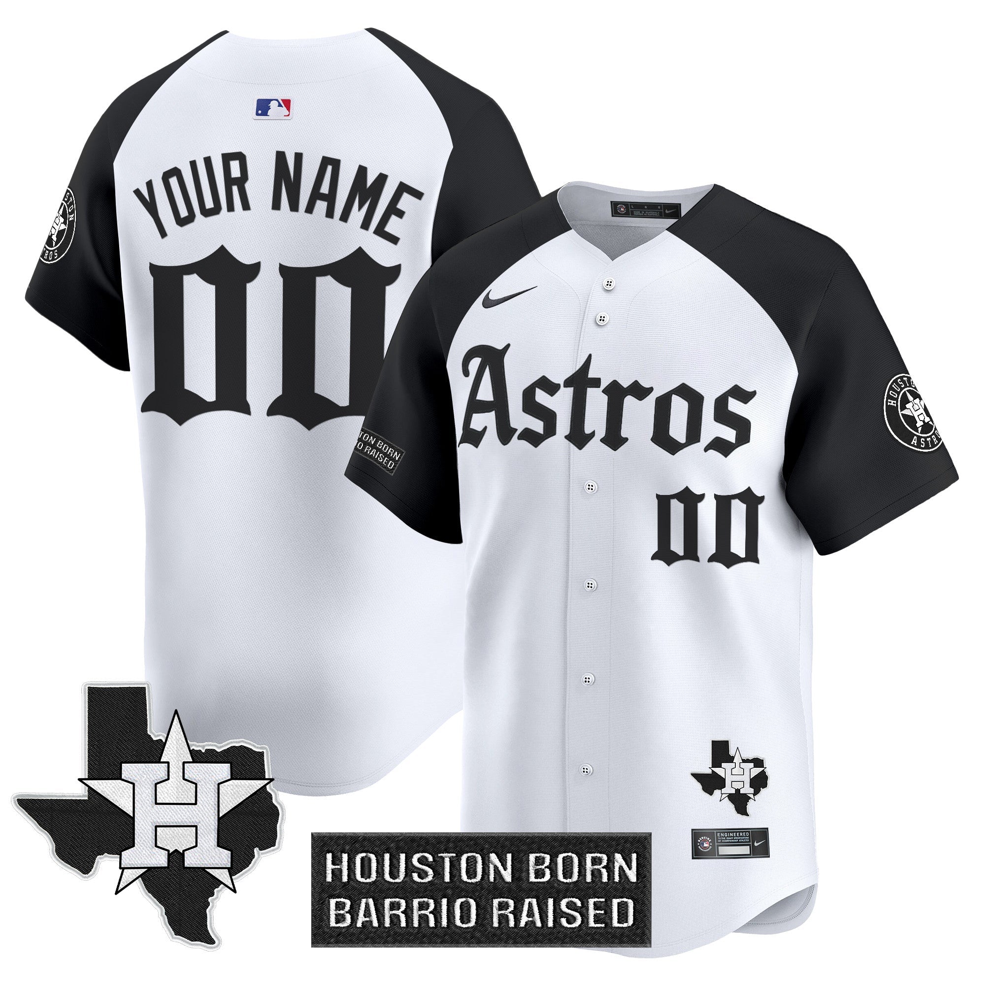 HOU 'Gothic Edition' Vapor Premier Limited Custom Jersey - All Stitched