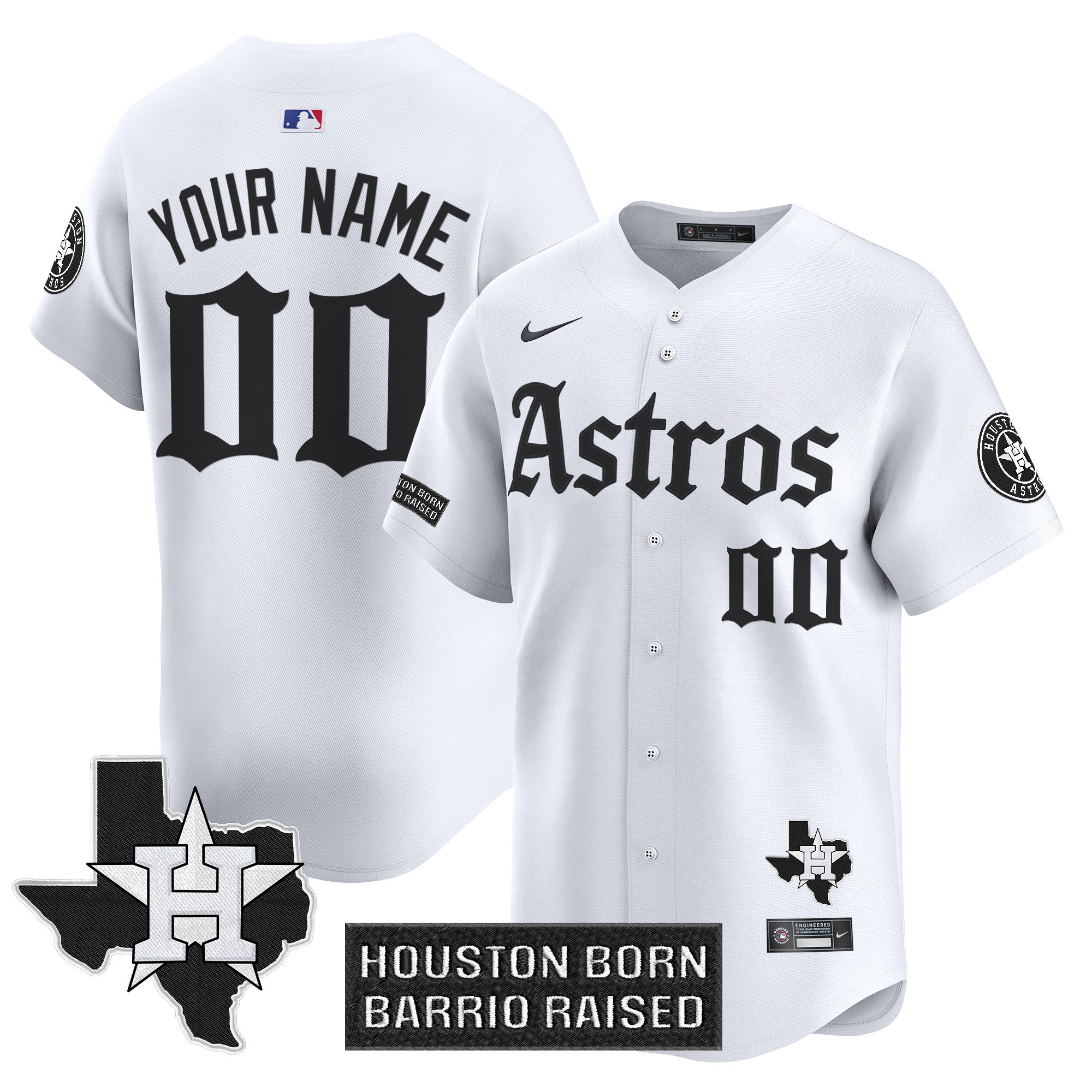 HOU 'Gothic Edition' Vapor Premier Limited Custom Jersey - All Stitched