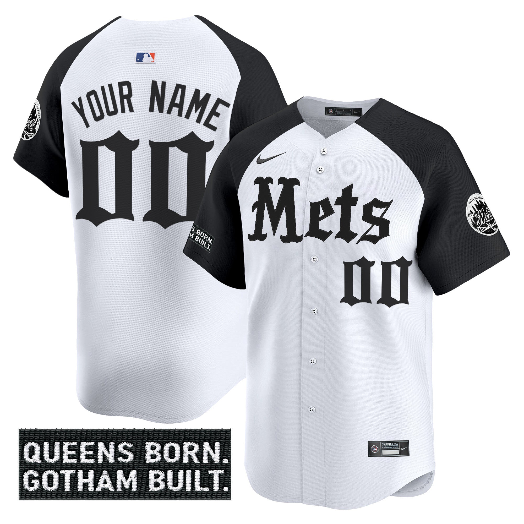 NYM 'Gotham Gothic Edition' Vapor Premier Limited Custom Jersey - All Stitched