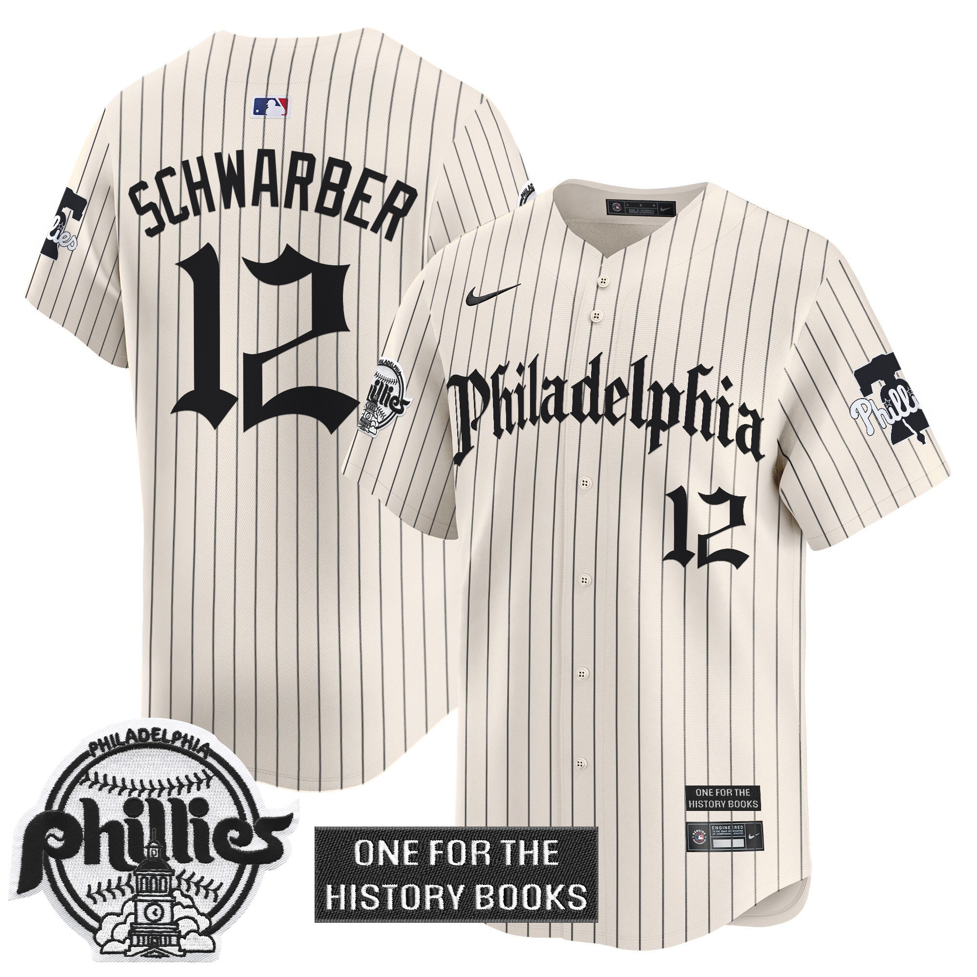 Phillies 'Retro Newspaper Edition' Vapor Premier Limited Jersey - All Stitched