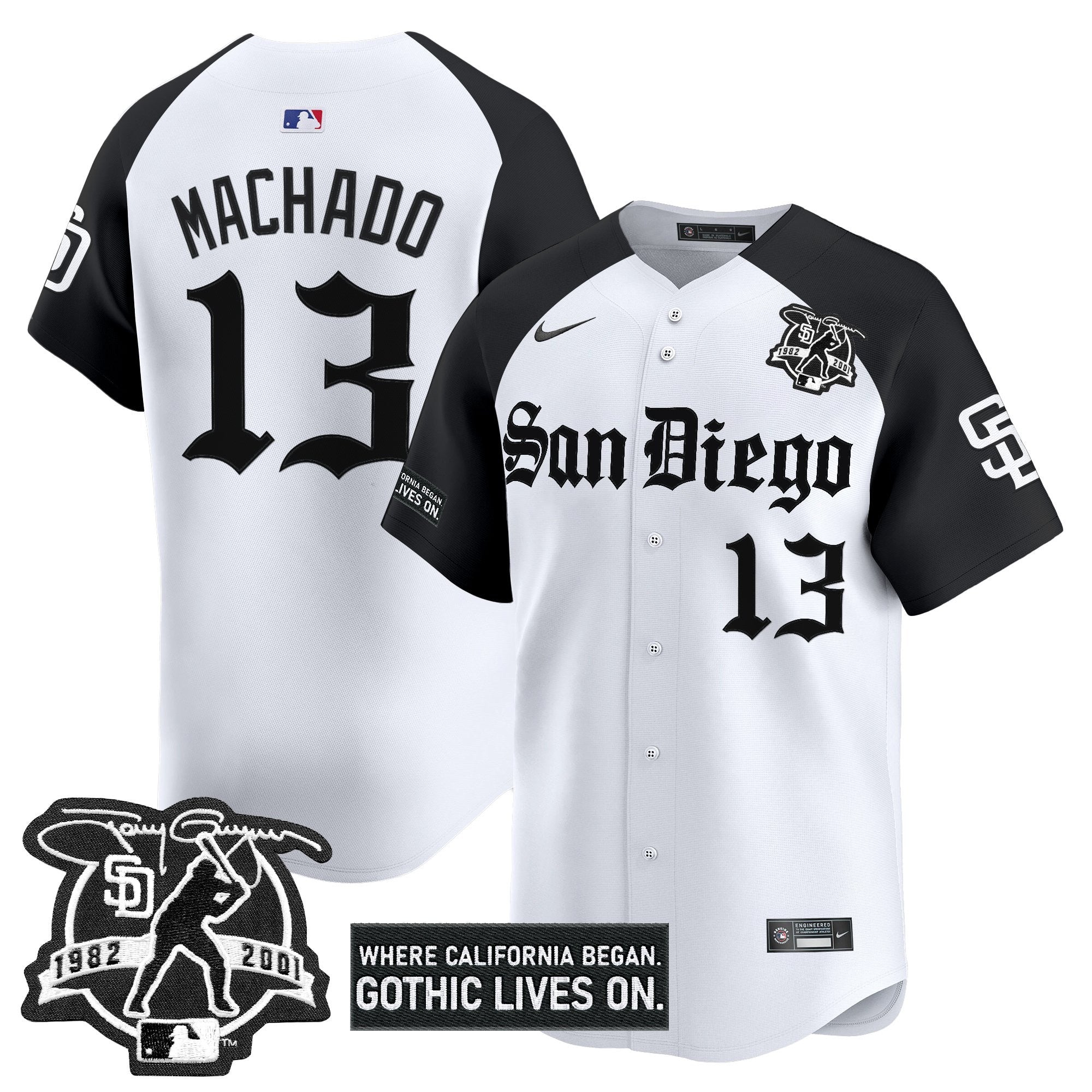 SD 'Gothic Edition' Vapor Premier Limited Jersey - All Stitched
