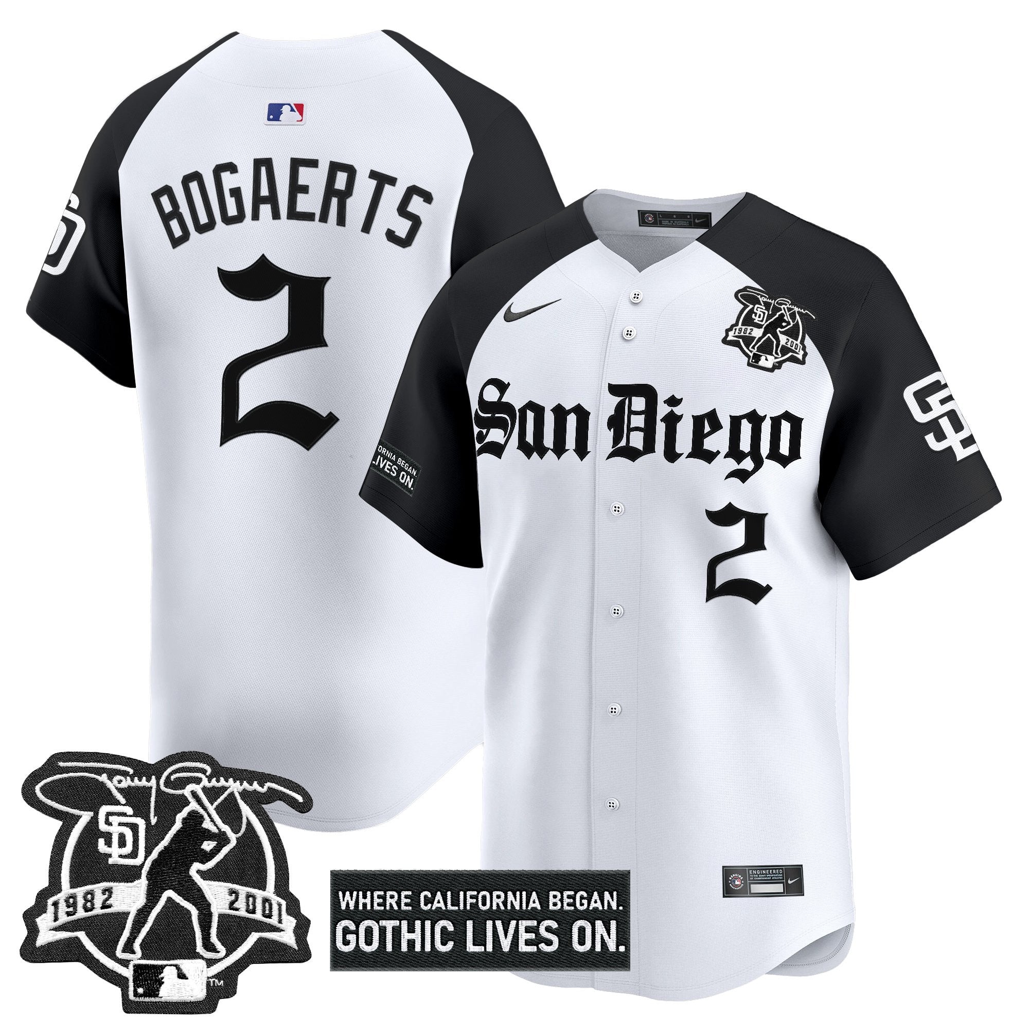 SD 'Gothic Edition' Vapor Premier Limited Jersey - All Stitched