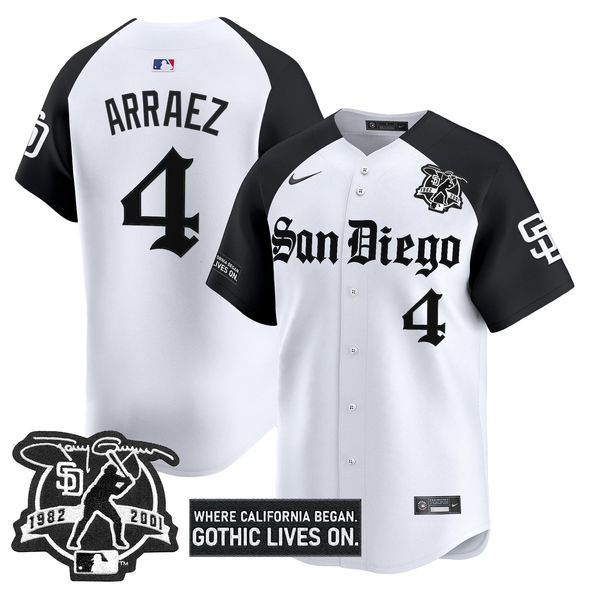 SD 'Gothic Edition' Vapor Premier Limited Jersey - All Stitched