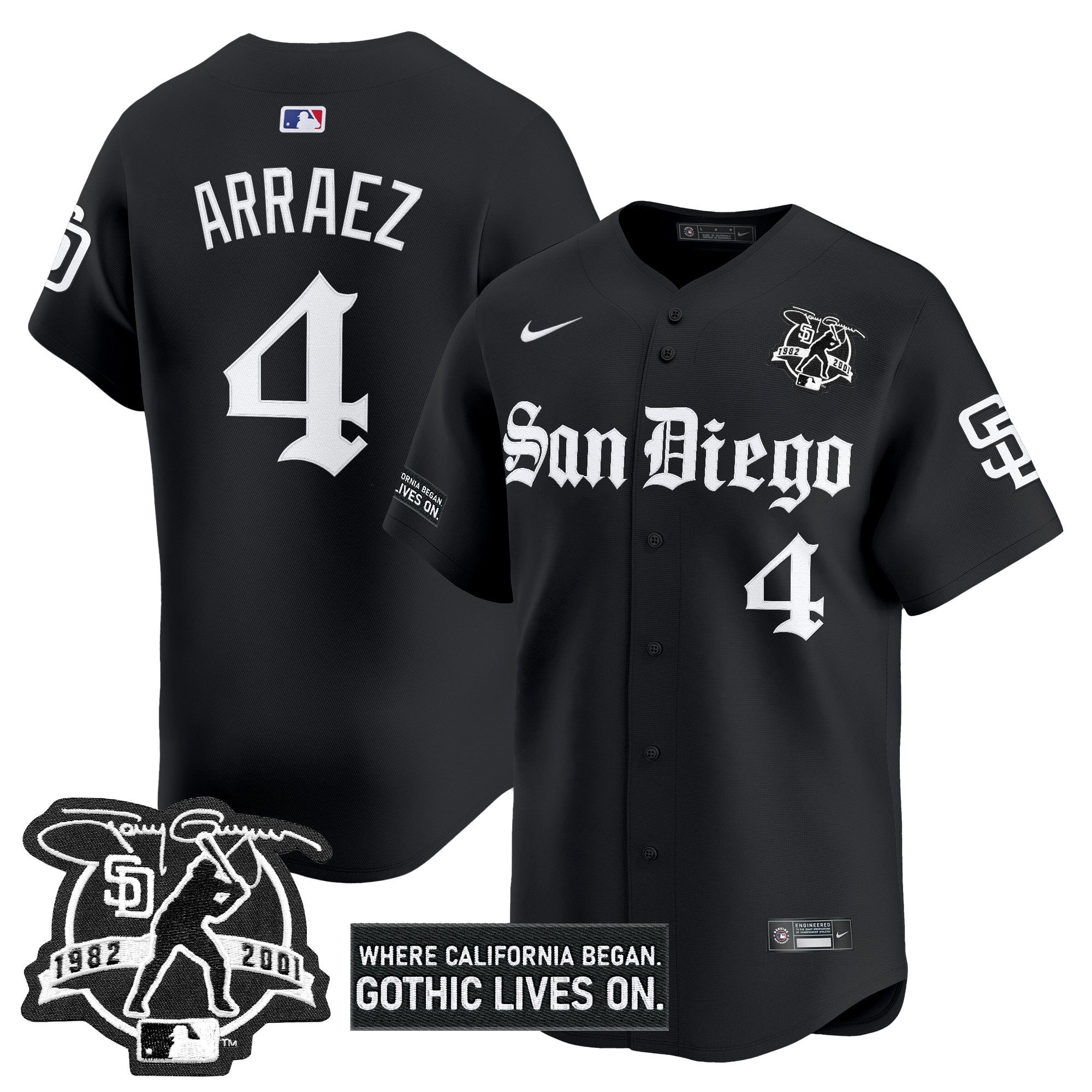 SD 'Gothic Edition' Vapor Premier Limited Jersey - All Stitched