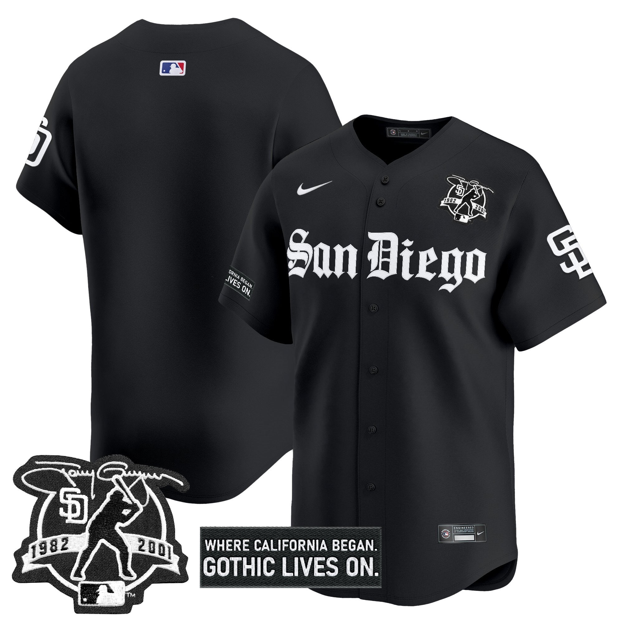 SD 'Gothic Edition' Vapor Premier Limited Jersey - All Stitched