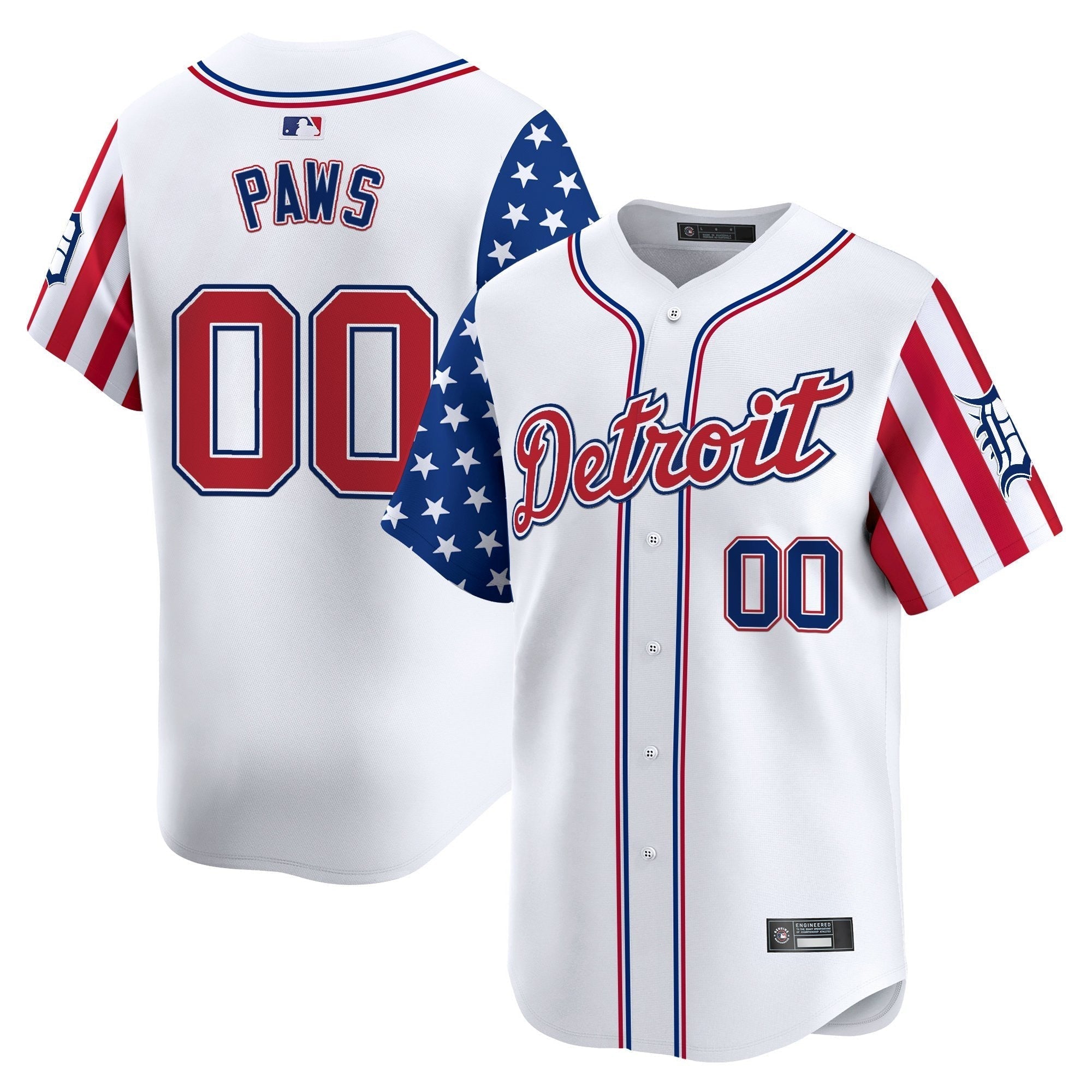 DET 2025 Independence Day Vapor Premier Limited Jersey - All Stitched