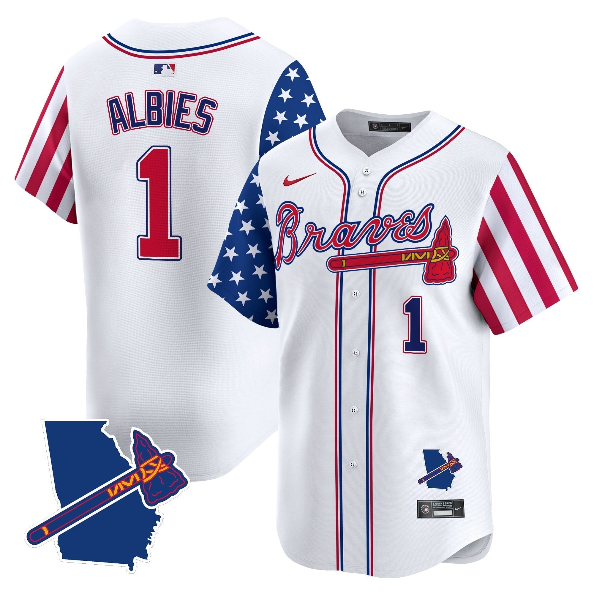 ATL 2025 Independence Day Vapor Premier Limited Jersey N1 - All Stitched
