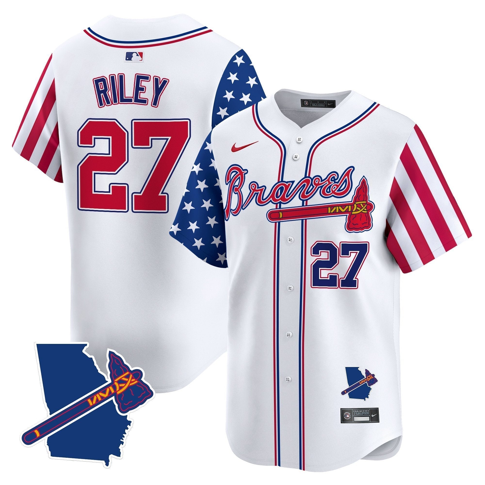 ATL 2025 Independence Day Vapor Premier Limited Jersey N1 - All Stitched