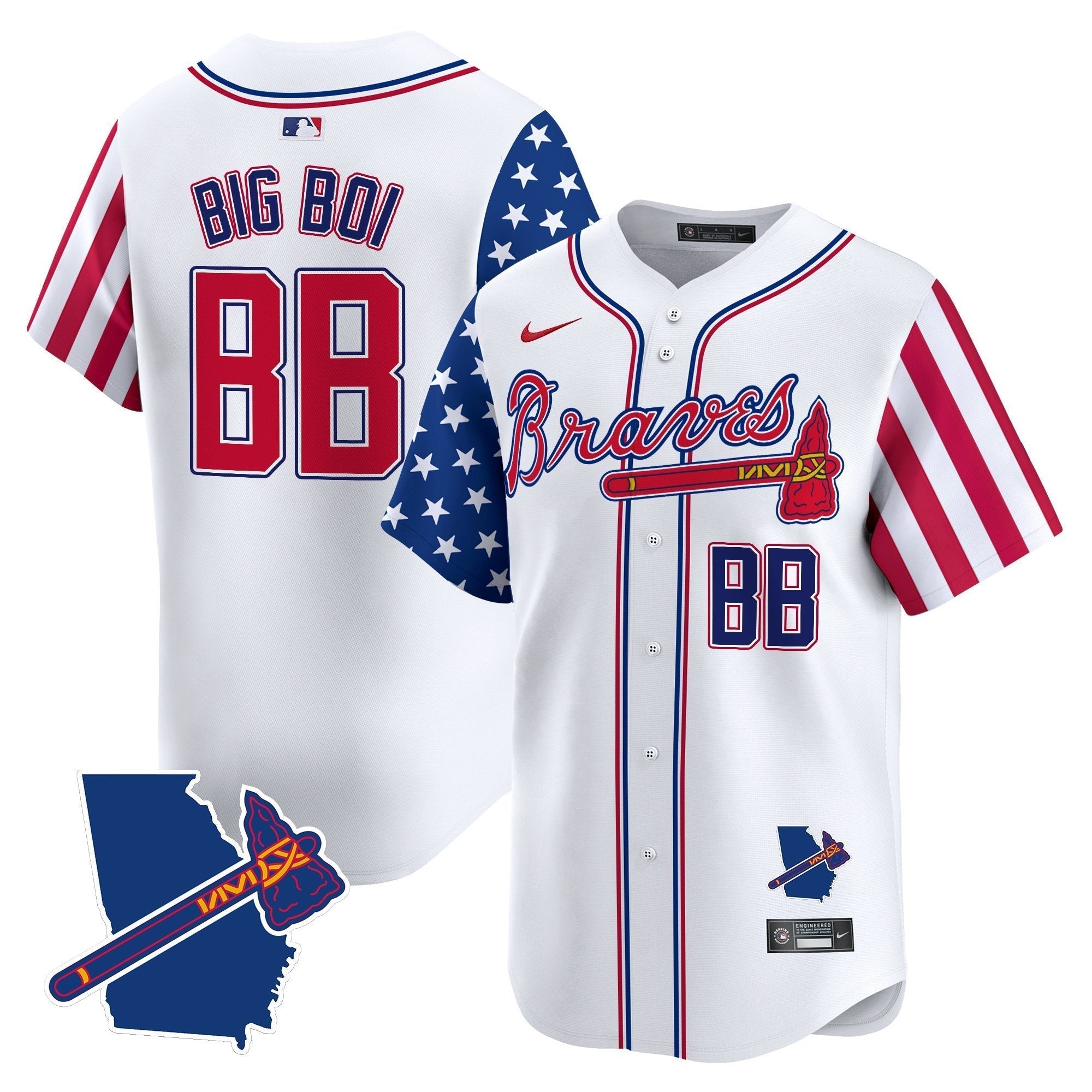 ATL 2025 Independence Day Vapor Premier Limited Jersey N1 - All Stitched