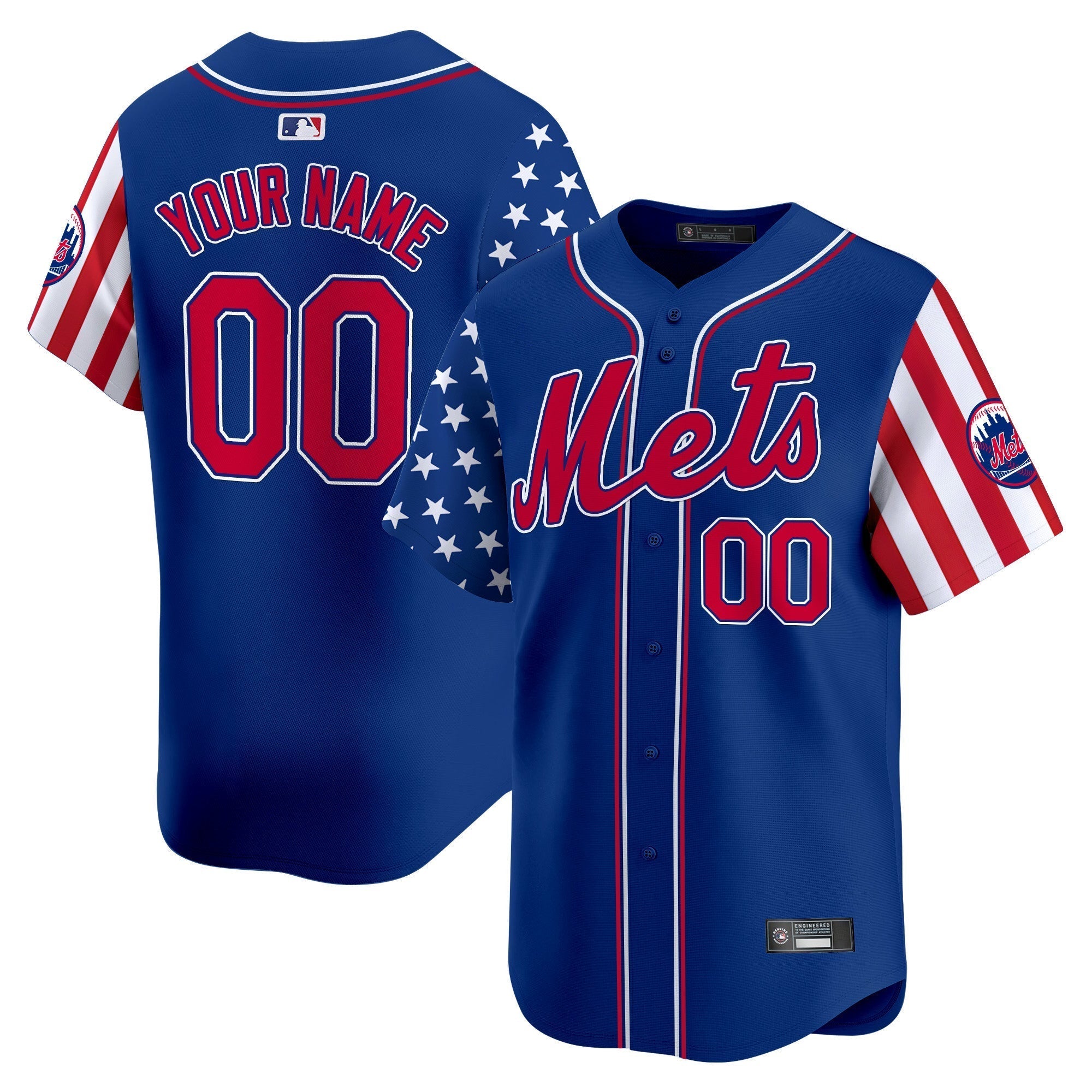 NYM 2025 Independence Day Vapor Premier Limited Custom Jersey - All Stitched