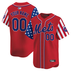 NYM 2025 Independence Day Vapor Premier Limited Custom Jersey - All Stitched