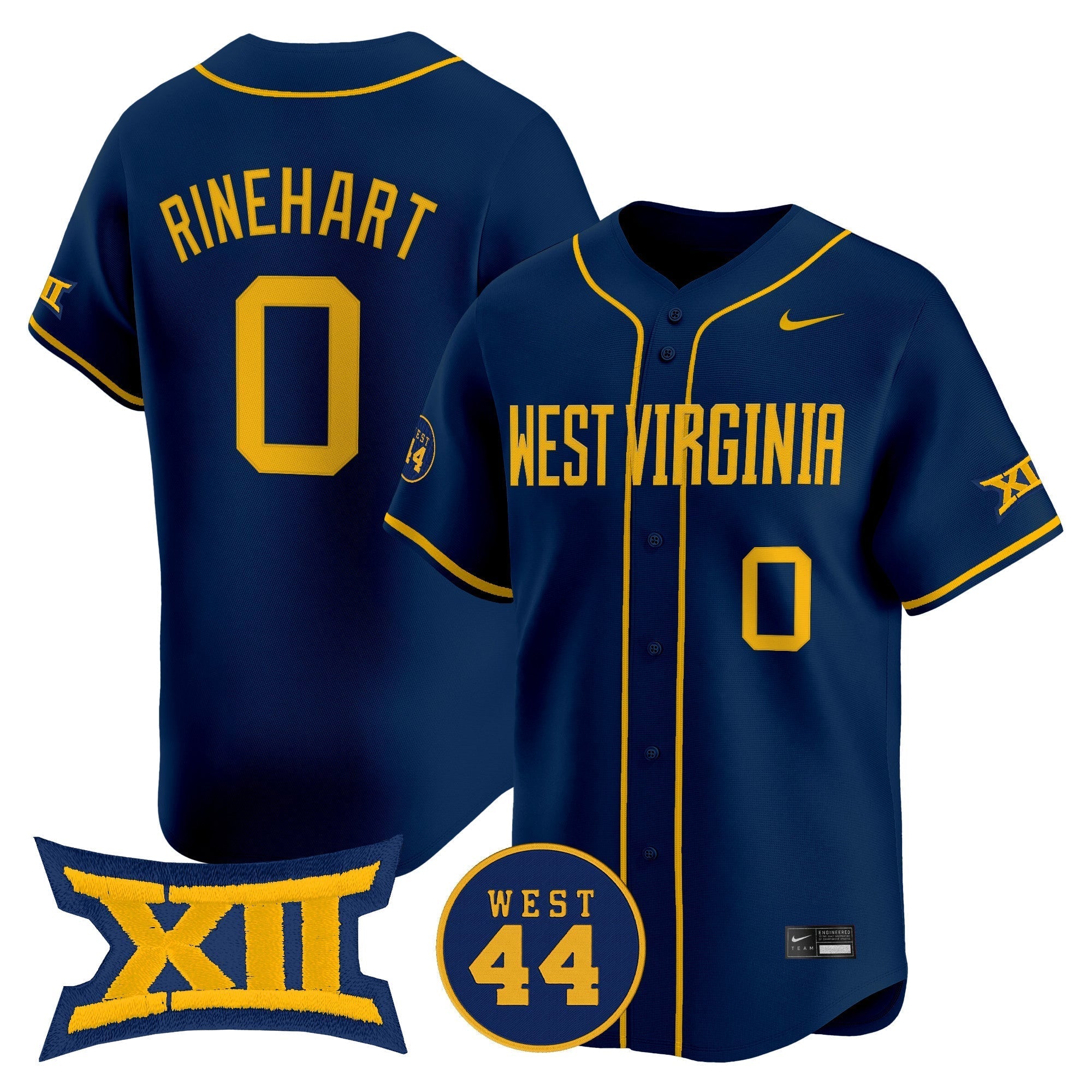 WVU 2025 Vapor Premier Limited Jersey - All Stitched