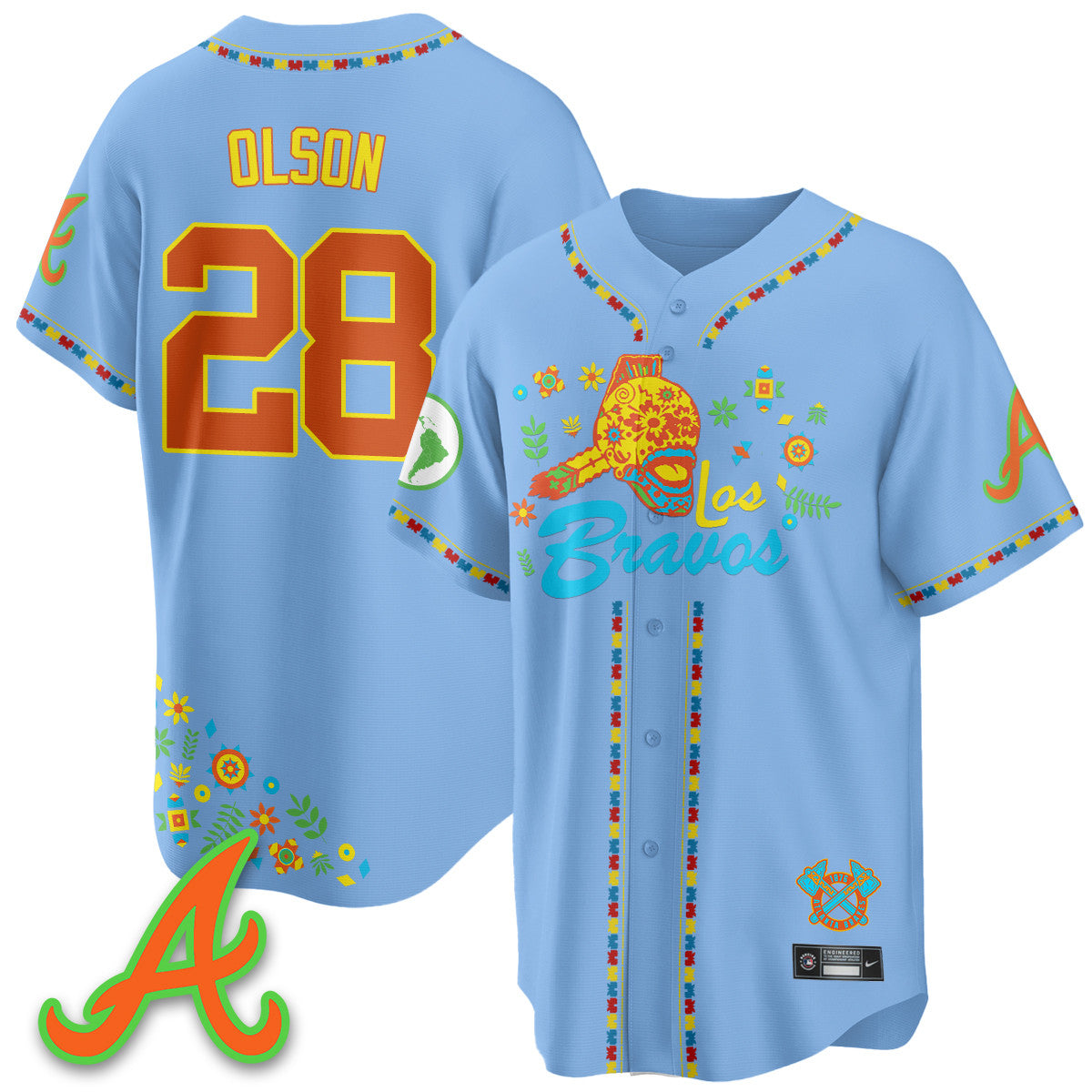 ATL 2025 "Los Bravos" Jersey V2 - All Stitched