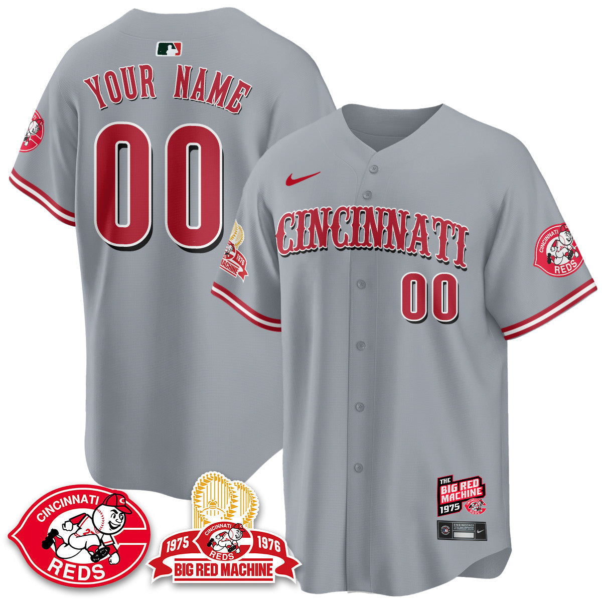 CIN Big Red Machine 50th Anniversary Custom Jersey - All Stitched