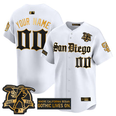 SD 'Gothic Edition' Gold Vapor Premier Limited Custom Jersey - All Stitched