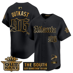 ATL 'Gothic South x Outkast Edition' Gold Vapor Premier Limited Jersey - All Stitched