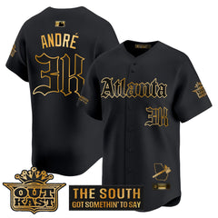 ATL 'Gothic South x Outkast Edition' Gold Vapor Premier Limited Jersey - All Stitched