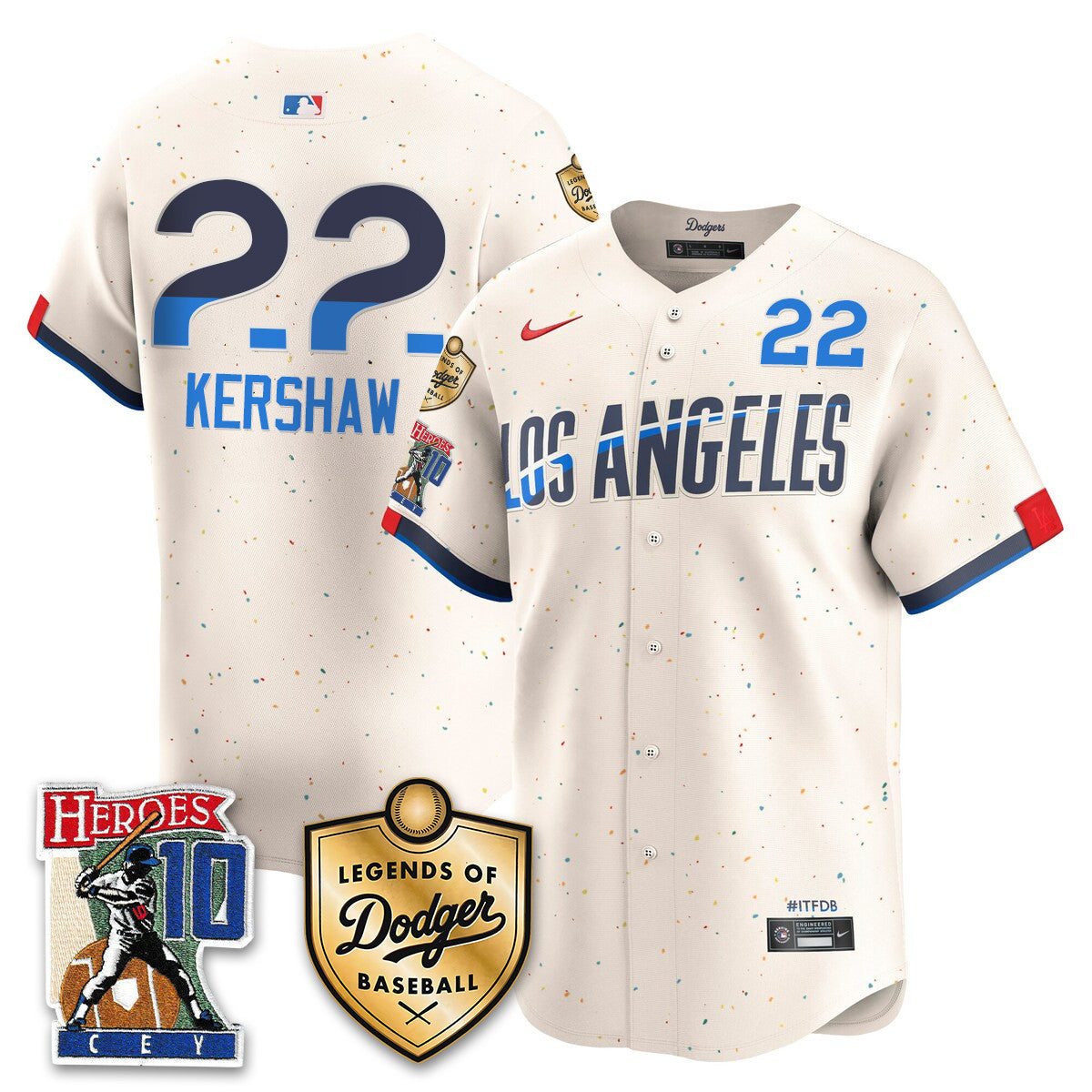 Dodgers Ron Cey "Legends Of Dodgers Baseball" Jersey - All Stitched