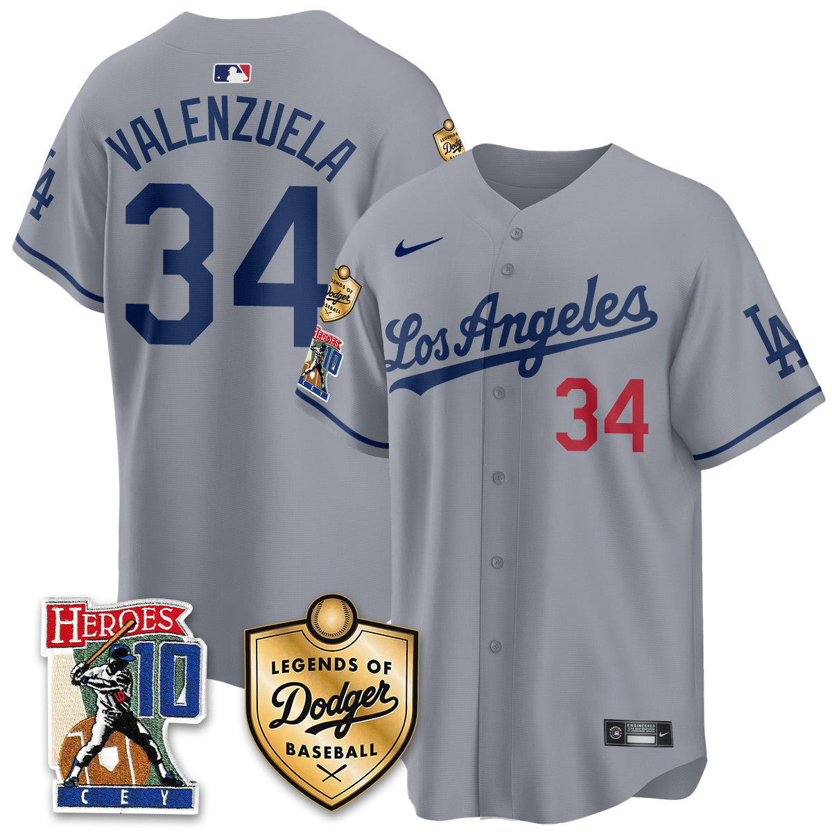 Dodgers Ron Cey "Legends Of Dodgers Baseball" Jersey - All Stitched