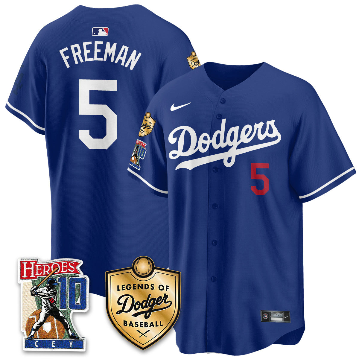 Dodgers Ron Cey "Legends Of Dodgers Baseball" Jersey - All Stitched