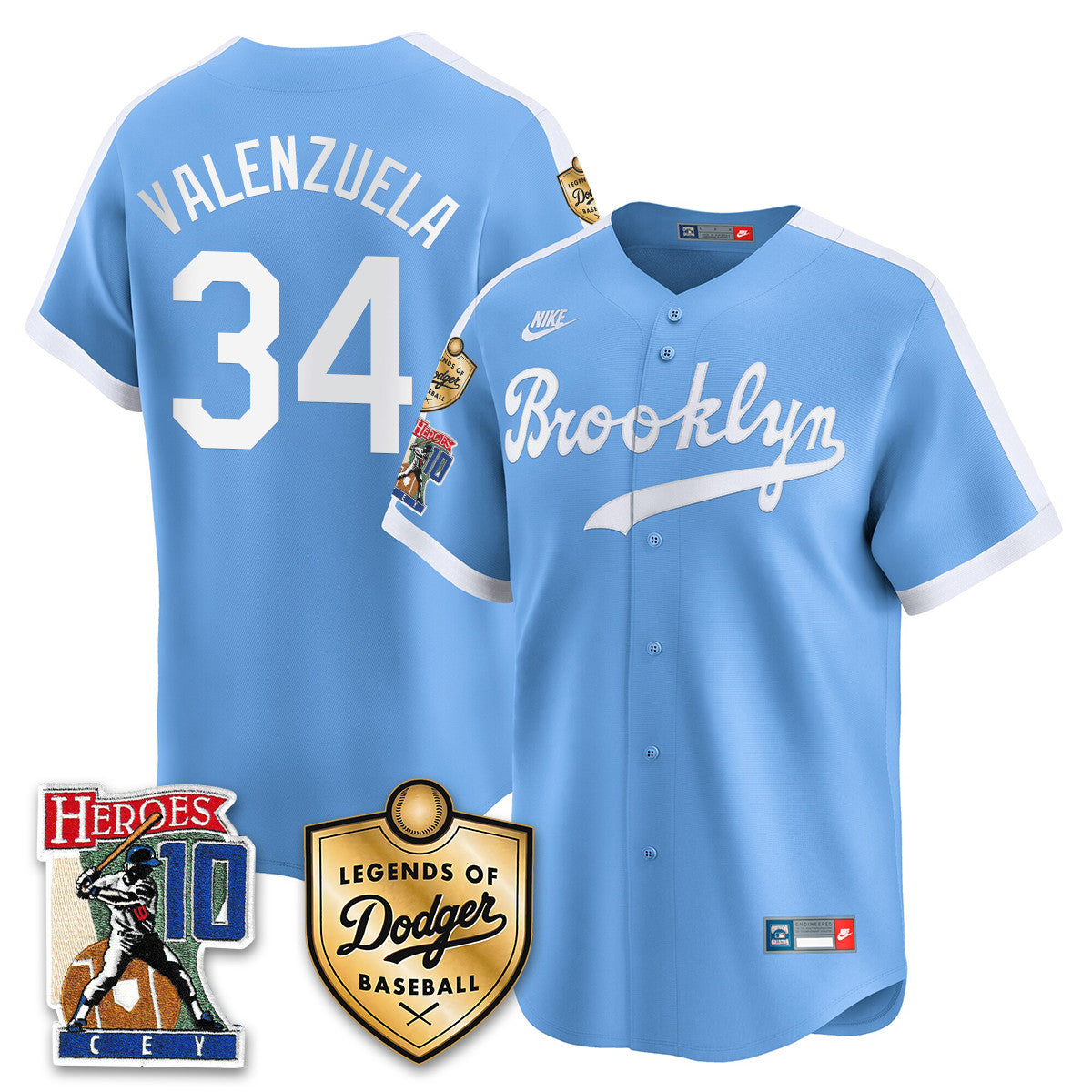 Dodgers Ron Cey "Legends Of Dodgers Baseball" Jersey - All Stitched