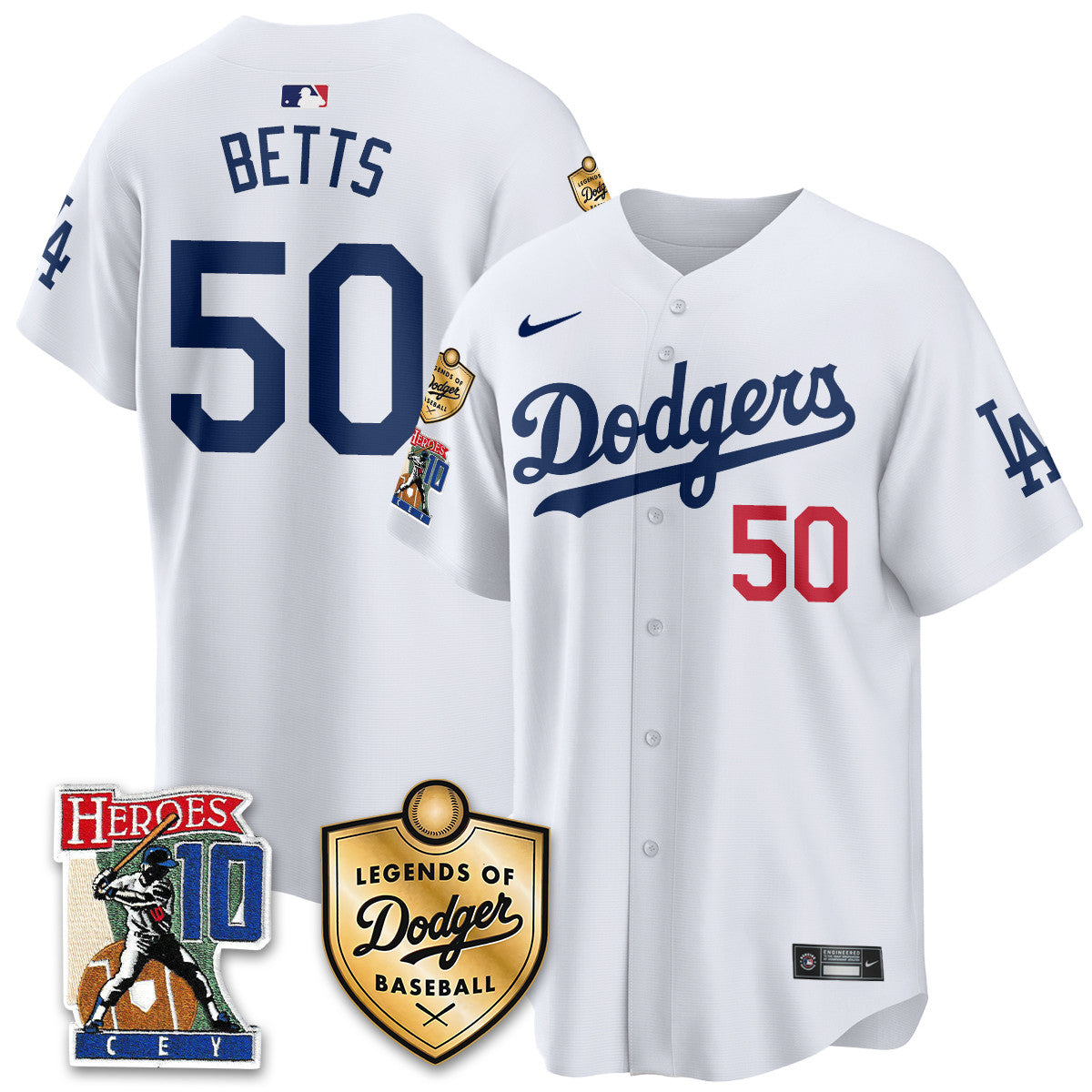 Dodgers Ron Cey "Legends Of Dodgers Baseball" Jersey - All Stitched