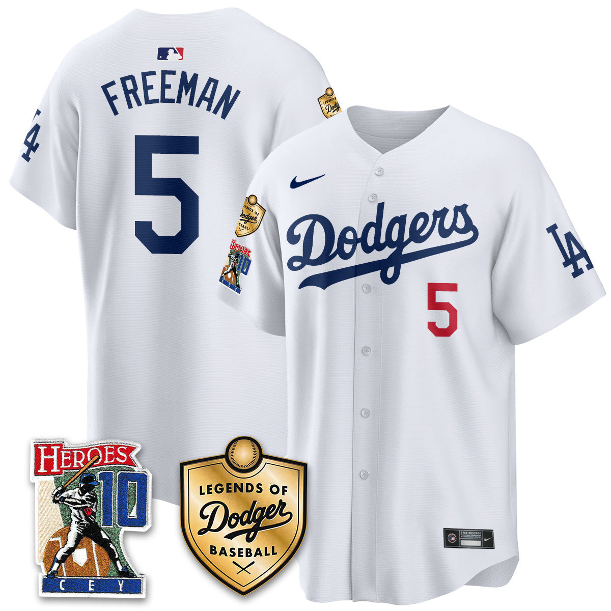 Dodgers Ron Cey "Legends Of Dodgers Baseball" Jersey - All Stitched