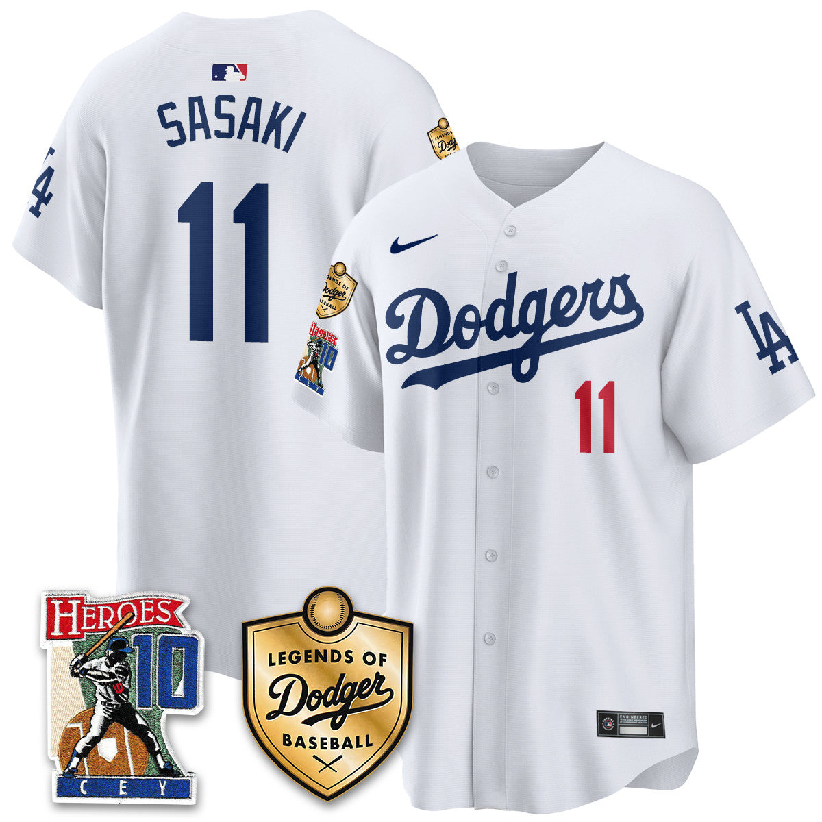 Dodgers Ron Cey "Legends Of Dodgers Baseball" Jersey - All Stitched
