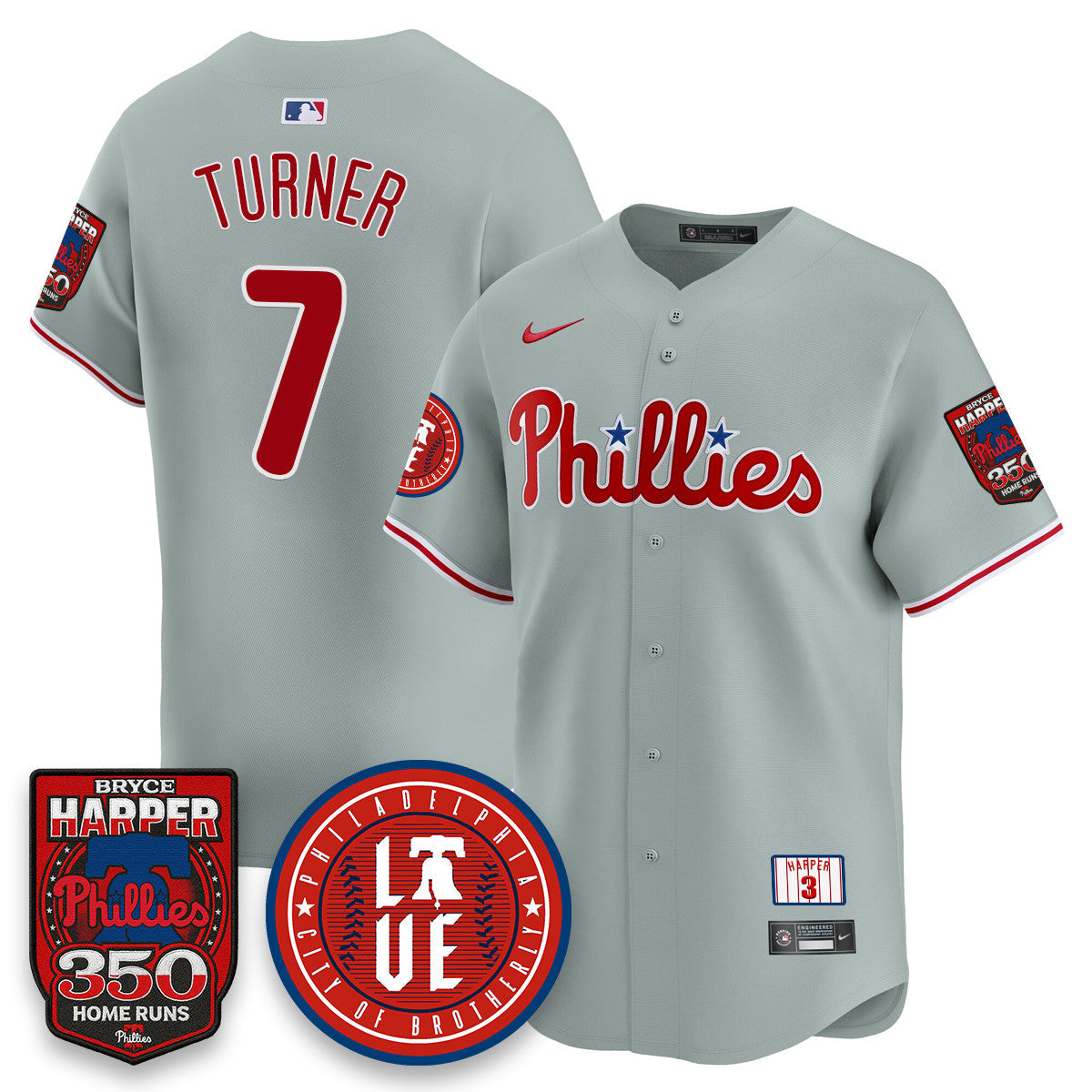 Bryce Harper PHI 350 Home Runs Jersey - All Stitched