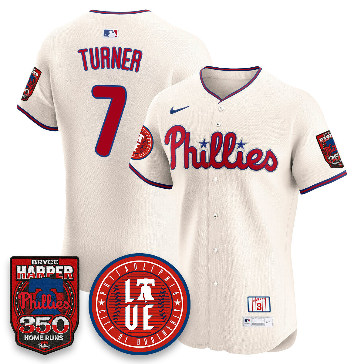Bryce Harper PHI 350 Home Runs Jersey - All Stitched