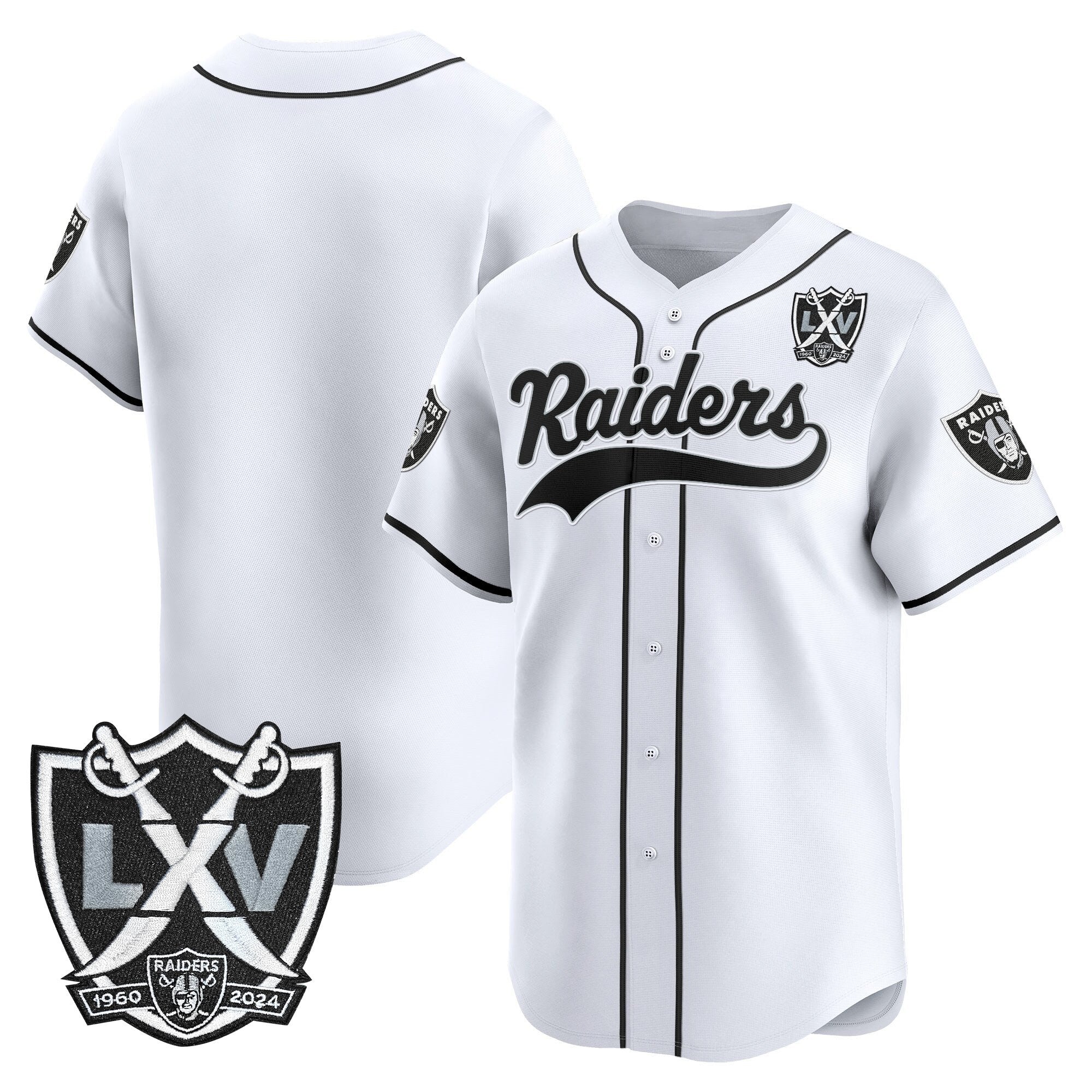 LVR 65th Anniversary Patch Vapor Baseball Jersey - All Stitched
