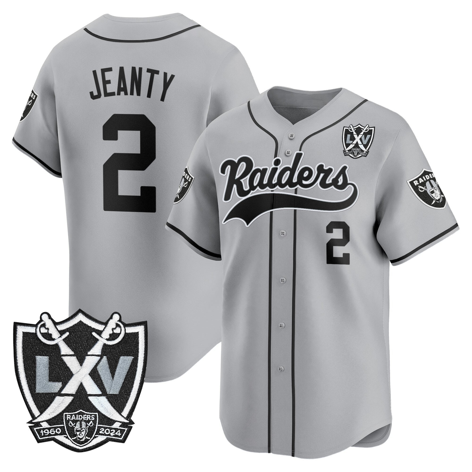 LVR 65th Anniversary Patch Vapor Baseball Jersey - All Stitched