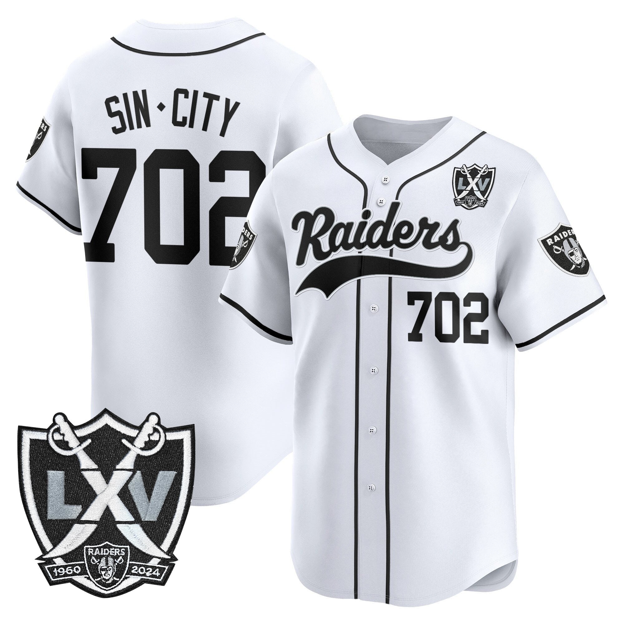 LVR 65th Anniversary Patch Vapor Baseball Jersey - All Stitched