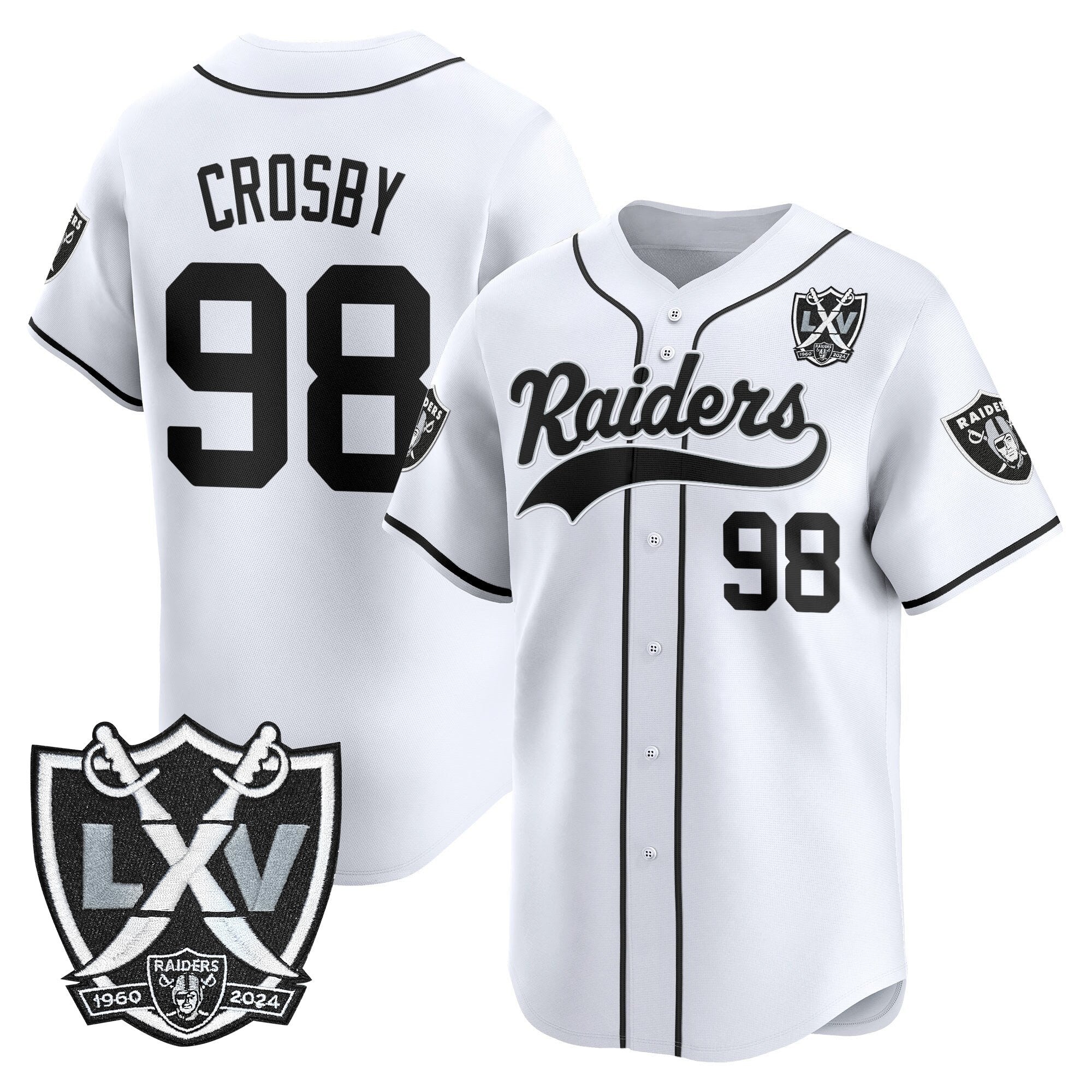 LVR 65th Anniversary Patch Vapor Baseball Jersey - All Stitched