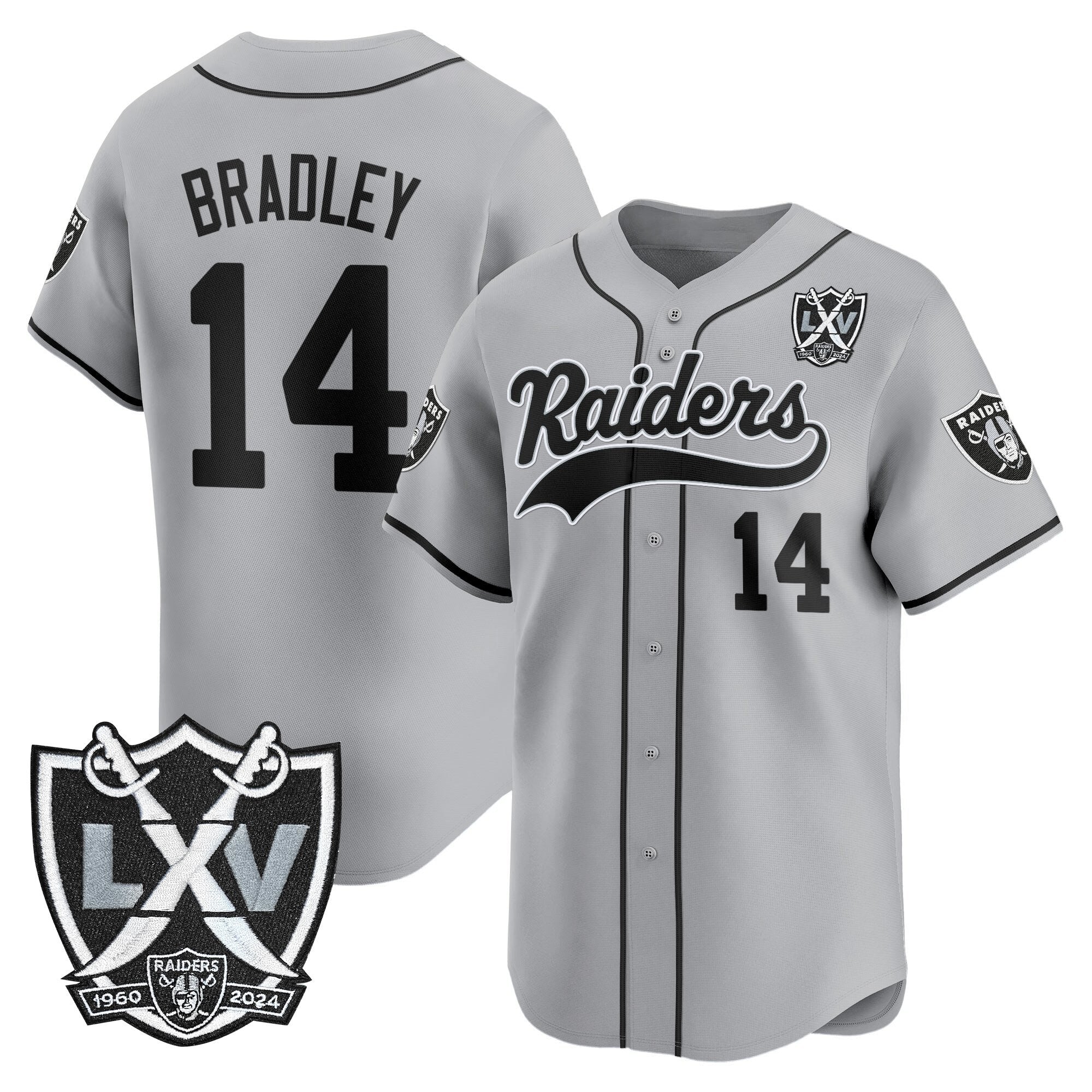 LVR 65th Anniversary Patch Vapor Baseball Jersey - All Stitched