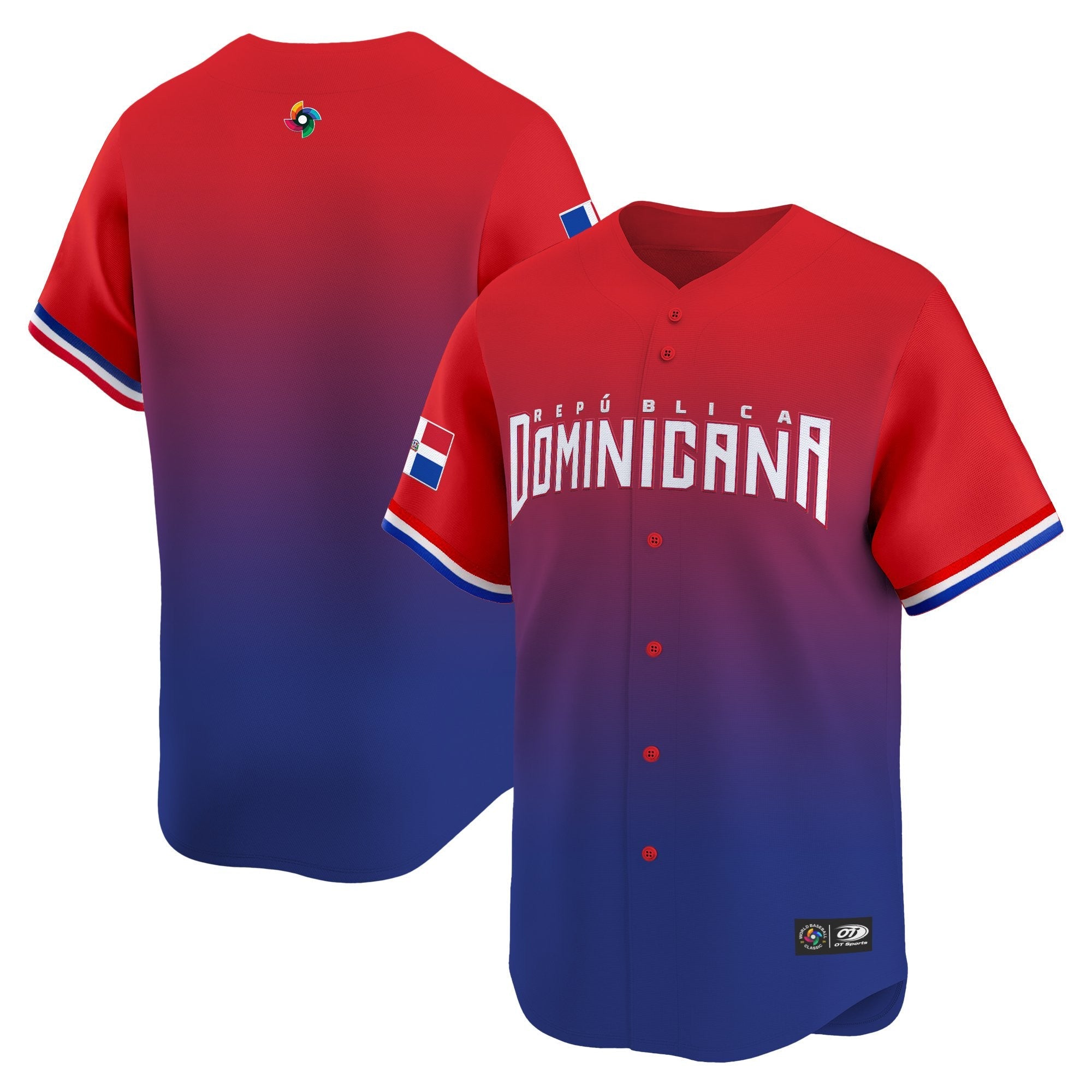 Team Dominican Republic World Baseball Classic Vapor Premier Jersey - 2026 Roster - All Stitched