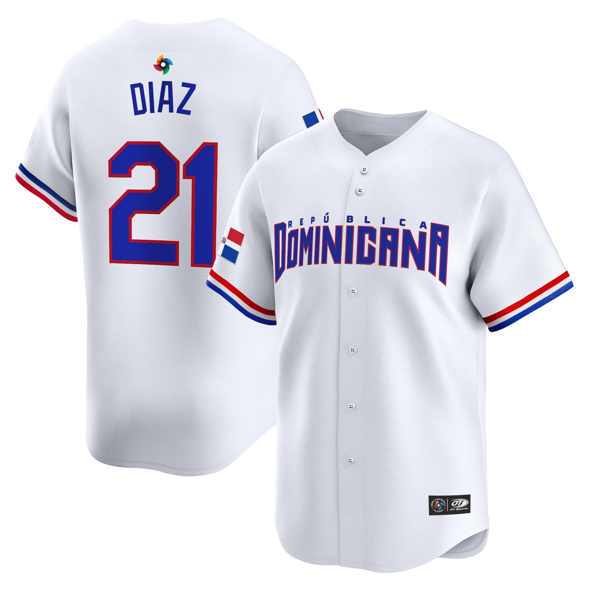 Team Dominican Republic World Baseball Classic Vapor Premier Jersey - 2026 Roster - All Stitched