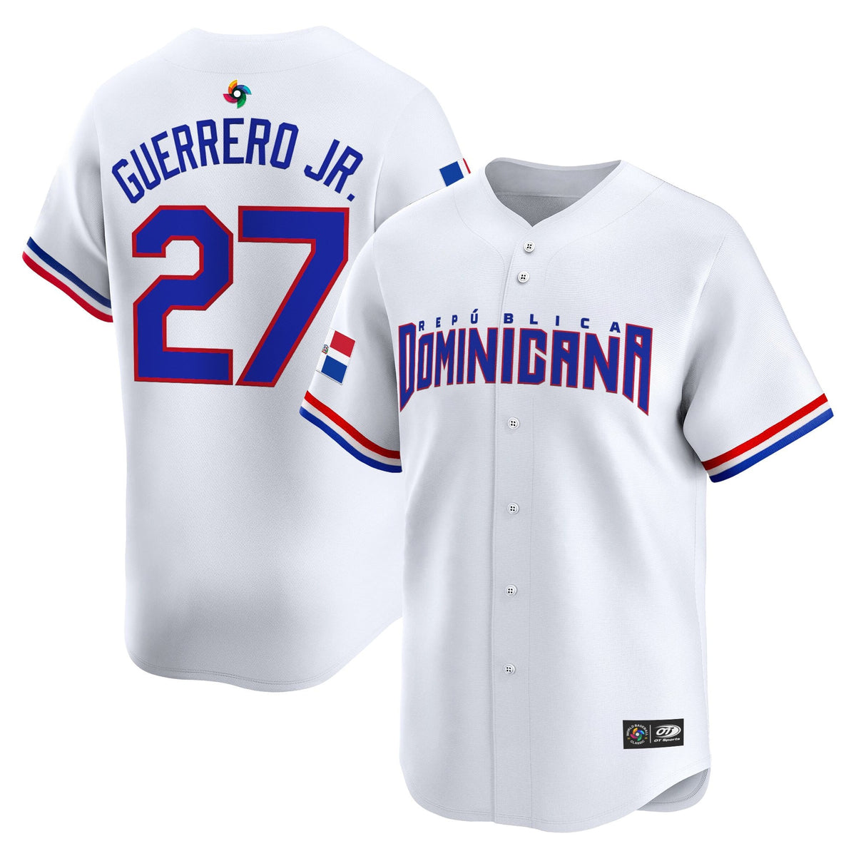 Team Dominican Republic World Baseball Classic Vapor Premier Jersey - 2026 Roster - All Stitched