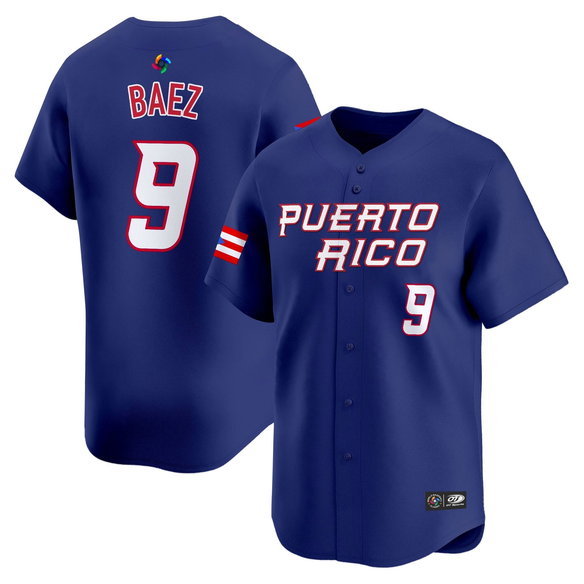 Team Puerto Rico World Baseball Classic Vapor Premier Jersey - 2026 Roster - All Stitched